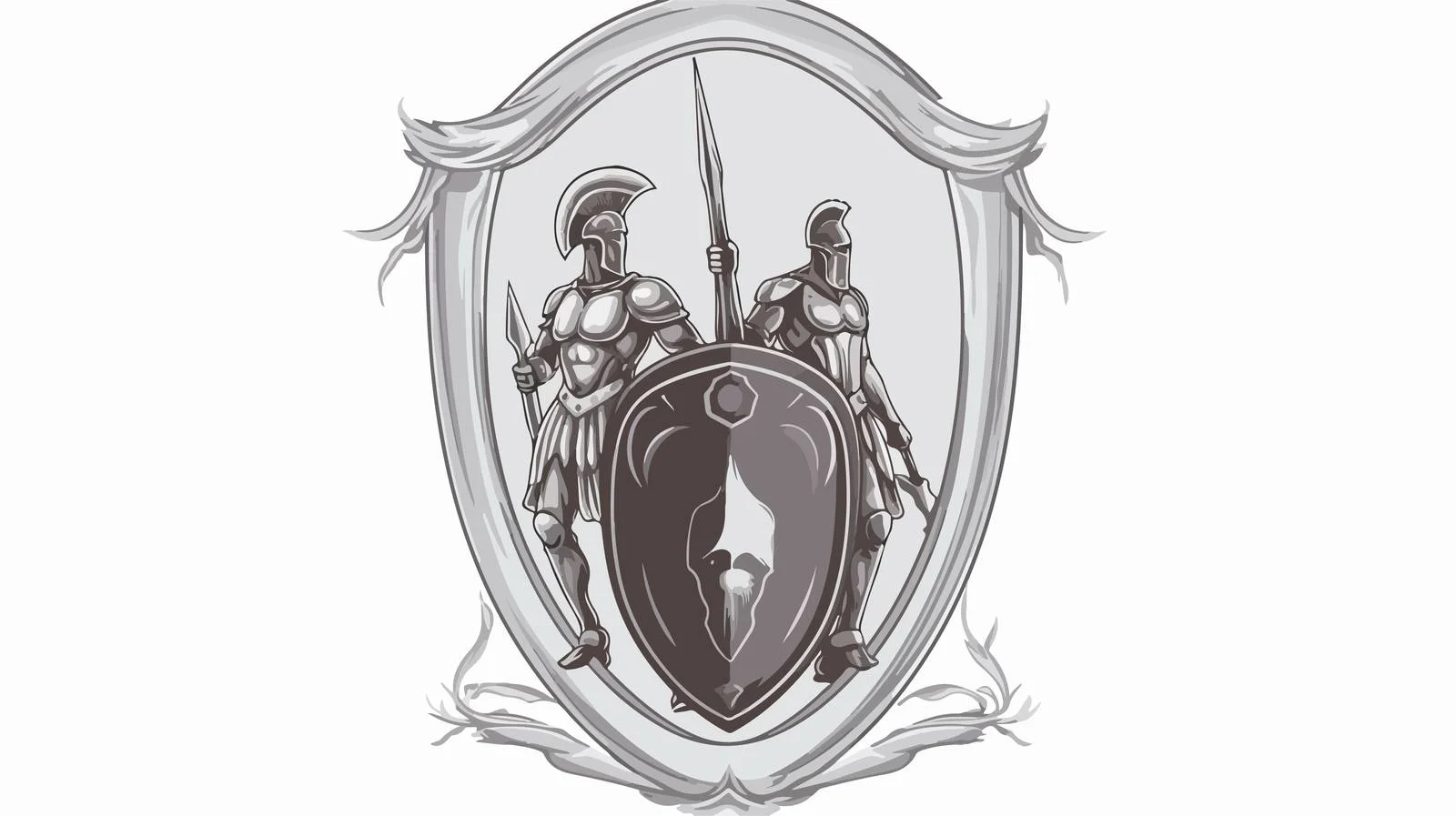 Ancient Greek Warrior Duel Artwork Image — free download from Dotvec