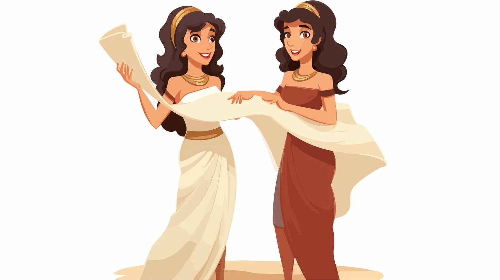 Ancient Greek Women in Tunic — free download from Dotvec