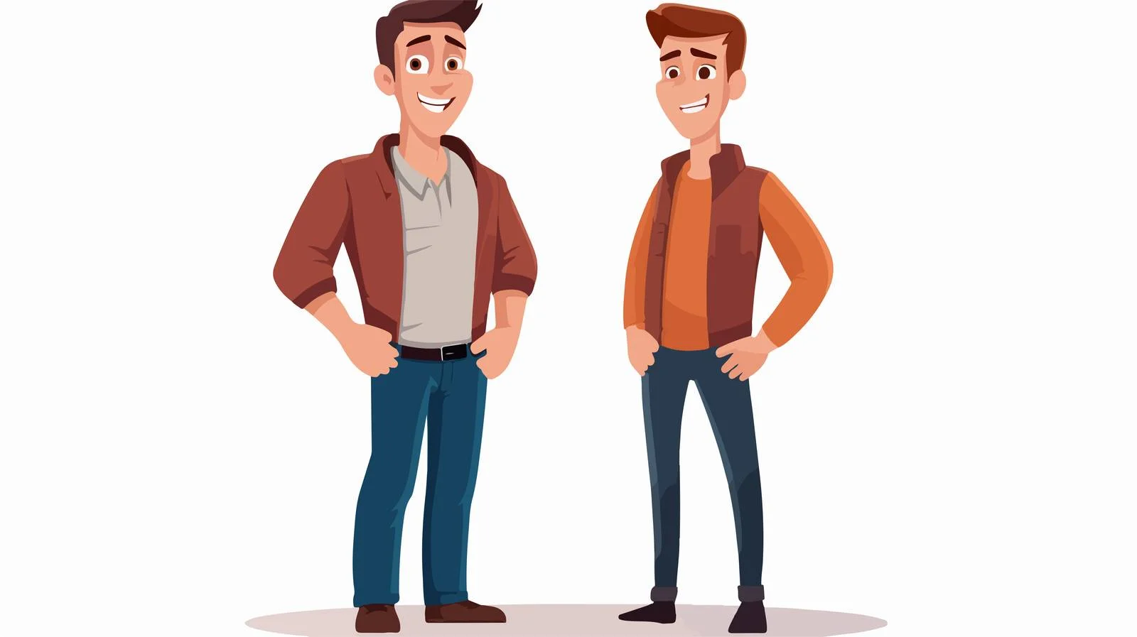 Cartoon Guys Illustration — free download from Dotvec