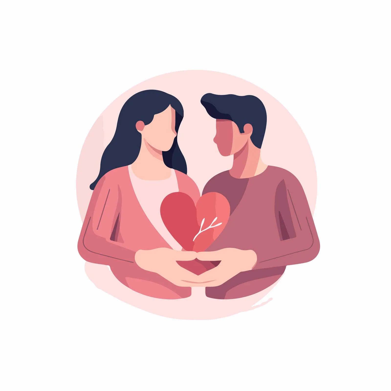 Affectionate Couple Holding Hands Lovingly Together — free download from Dotvec