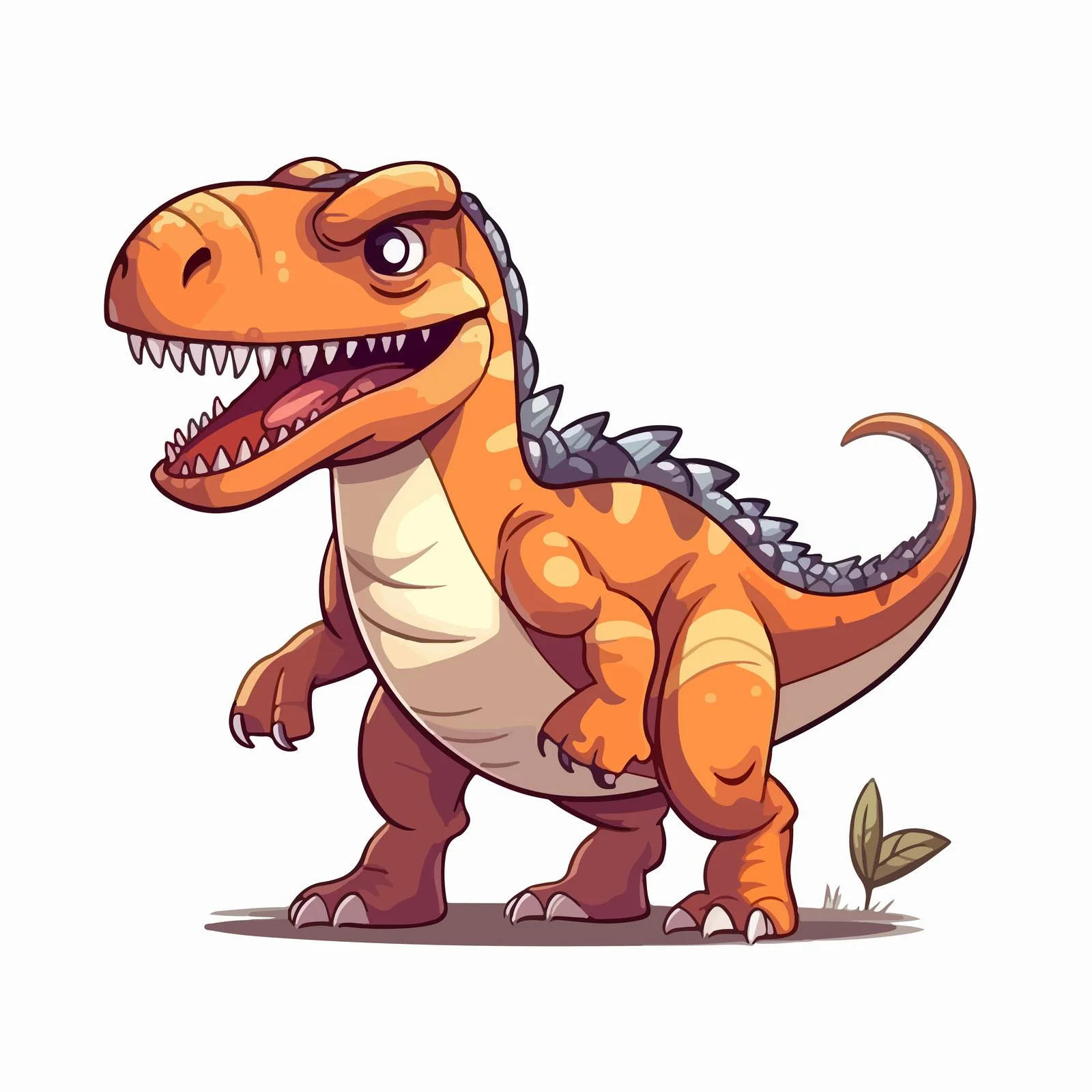 Iconic T-Rex Dinosaur Character Illustration — free download from Dotvec