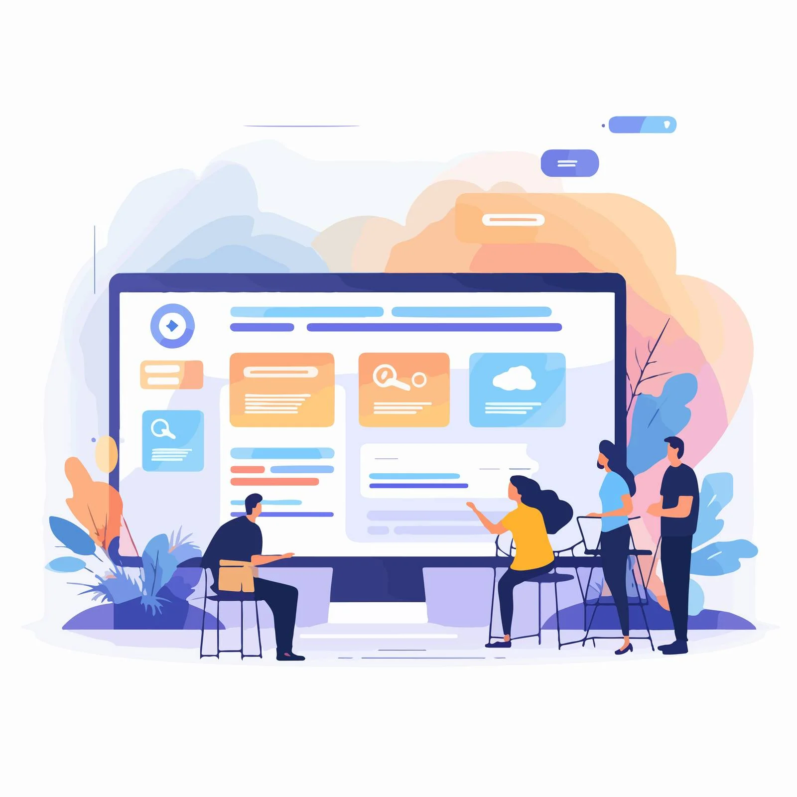 Crafting Website Interface: UI/UX Design Process — free download from Dotvec