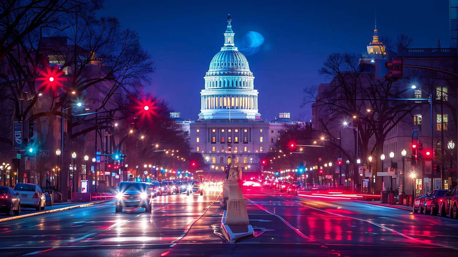 Iconic US Capitol on Constitution Avenue — free download from Dotvec