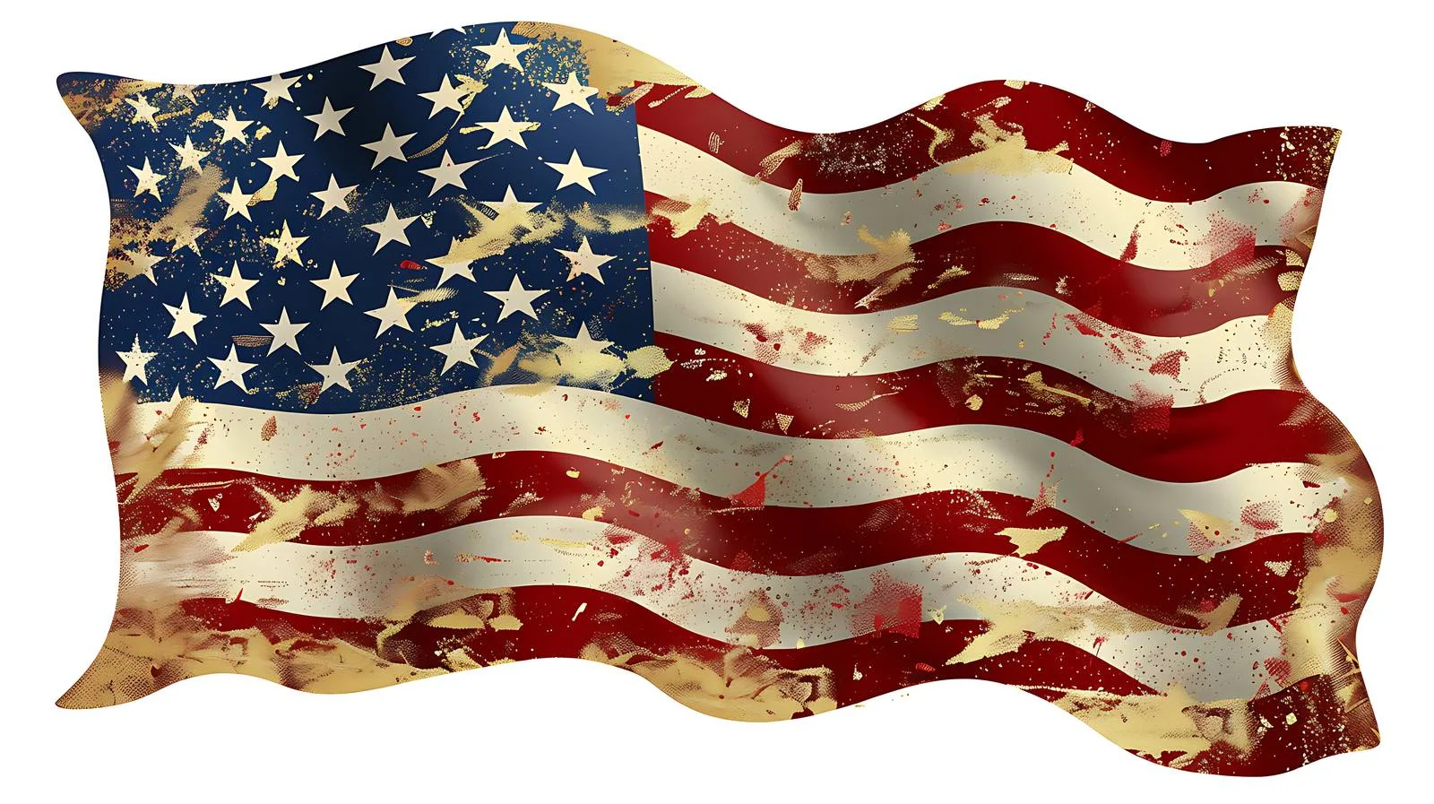 Historic US Flag with Thirteen Stars and Constitution — free download from Dotvec