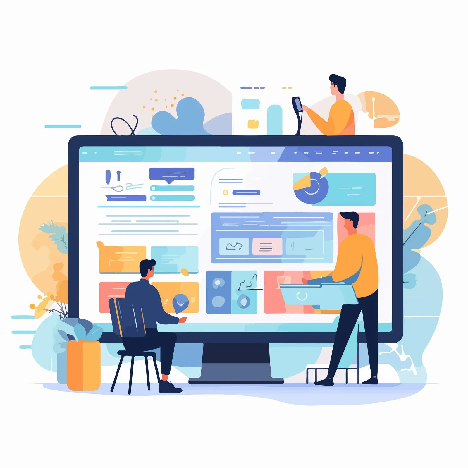 Innovative UX UI Website Content Creation — free download from Dotvec