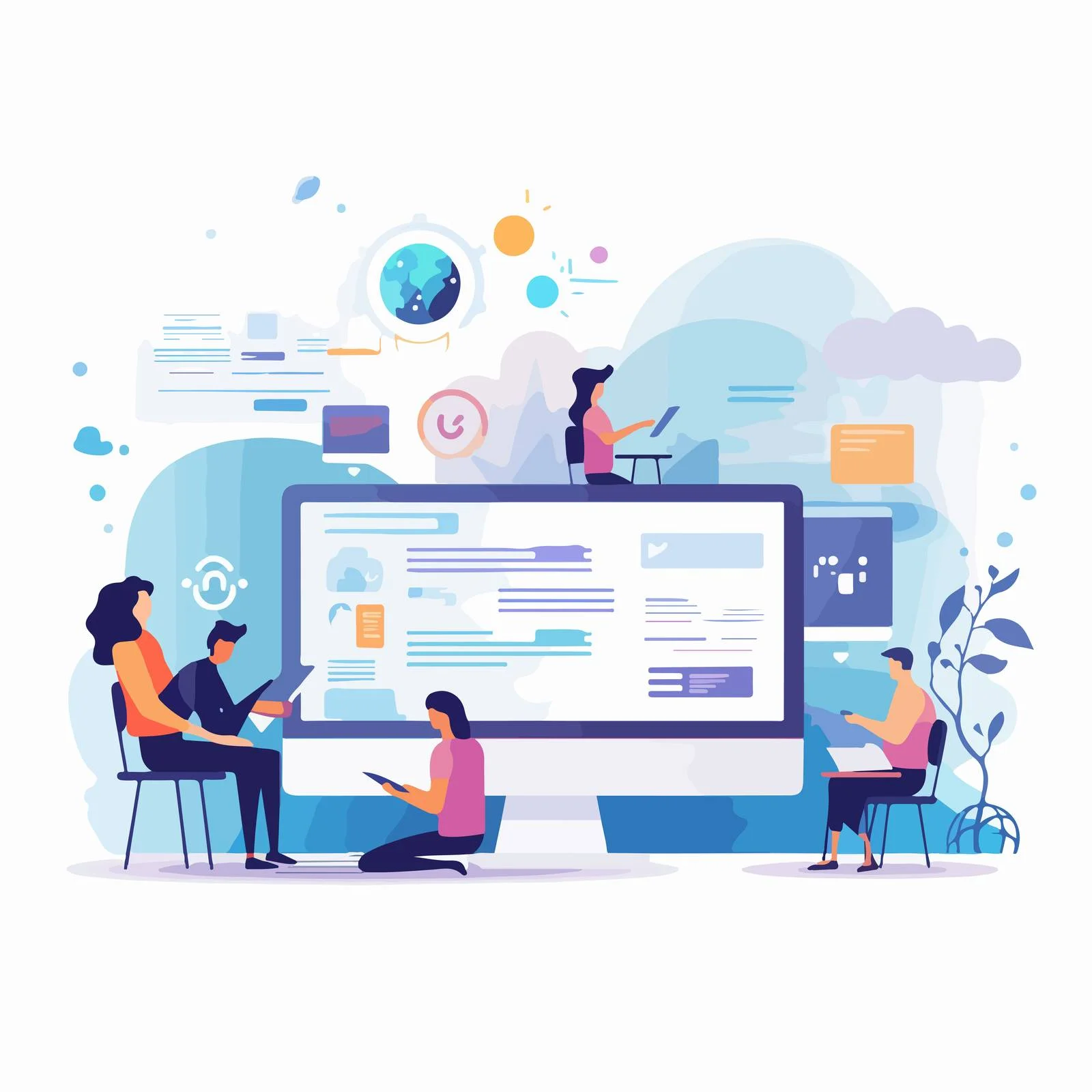 Innovative UX/UI Design for Website Creation — free download from Dotvec