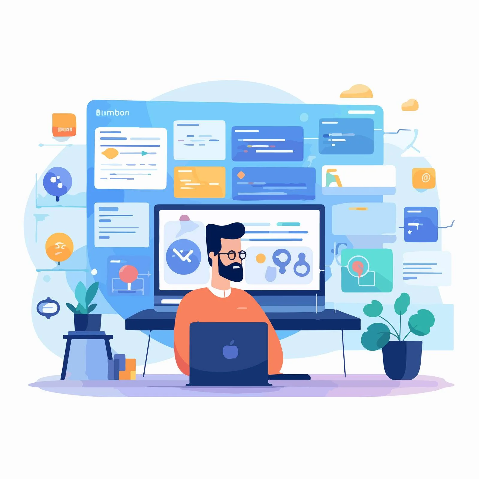 Professional UX UI Designer at Website Interface — free download from Dotvec