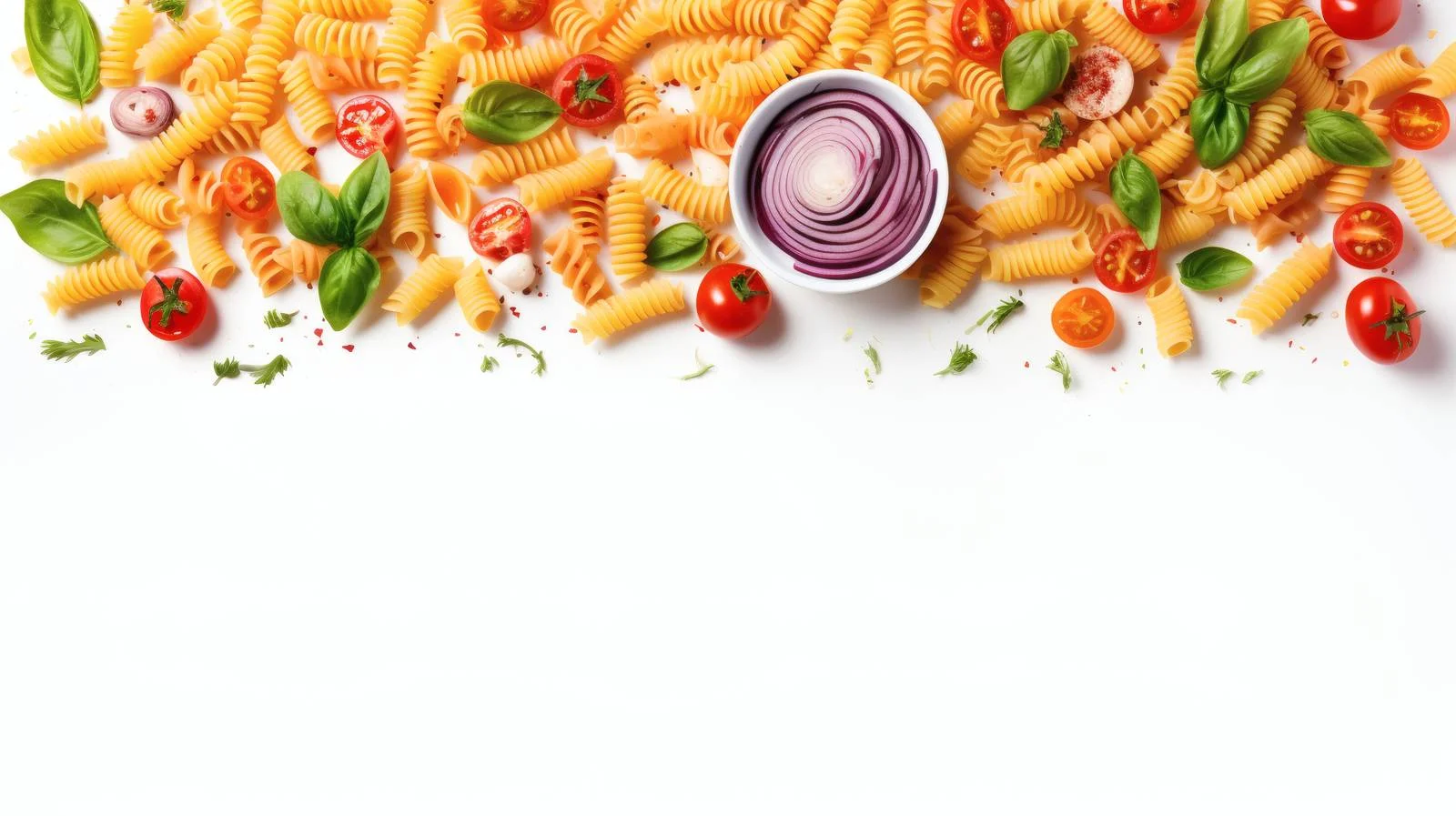 Fresh ingredients for pasta dish preparation — free download from Dotvec