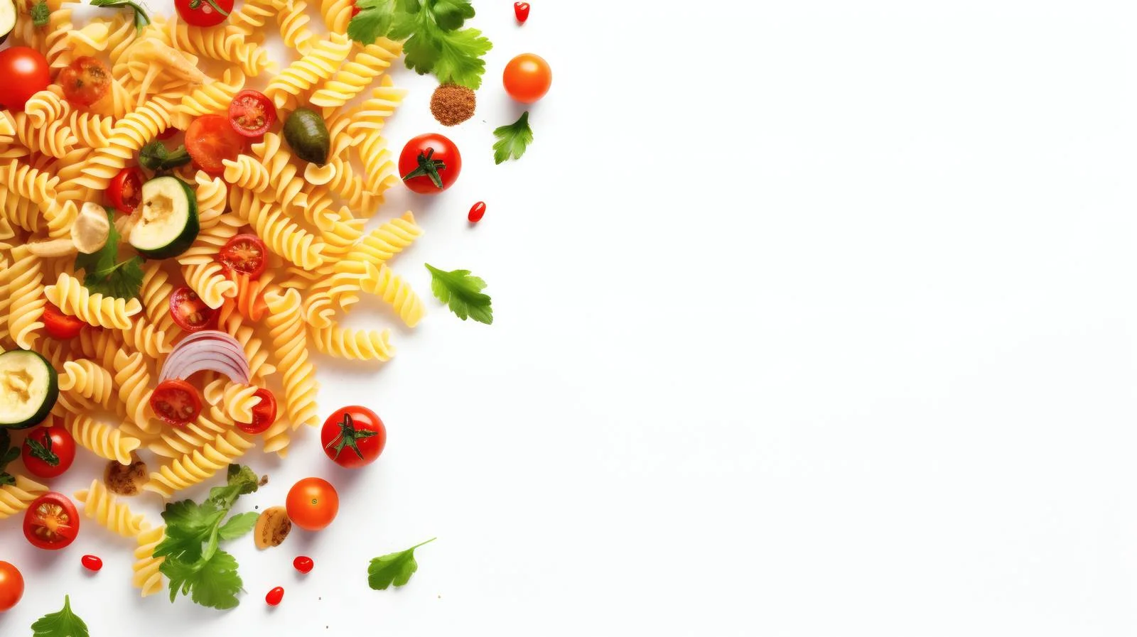 Fresh Vegetables and Pasta Cooking Preparation — free download from Dotvec