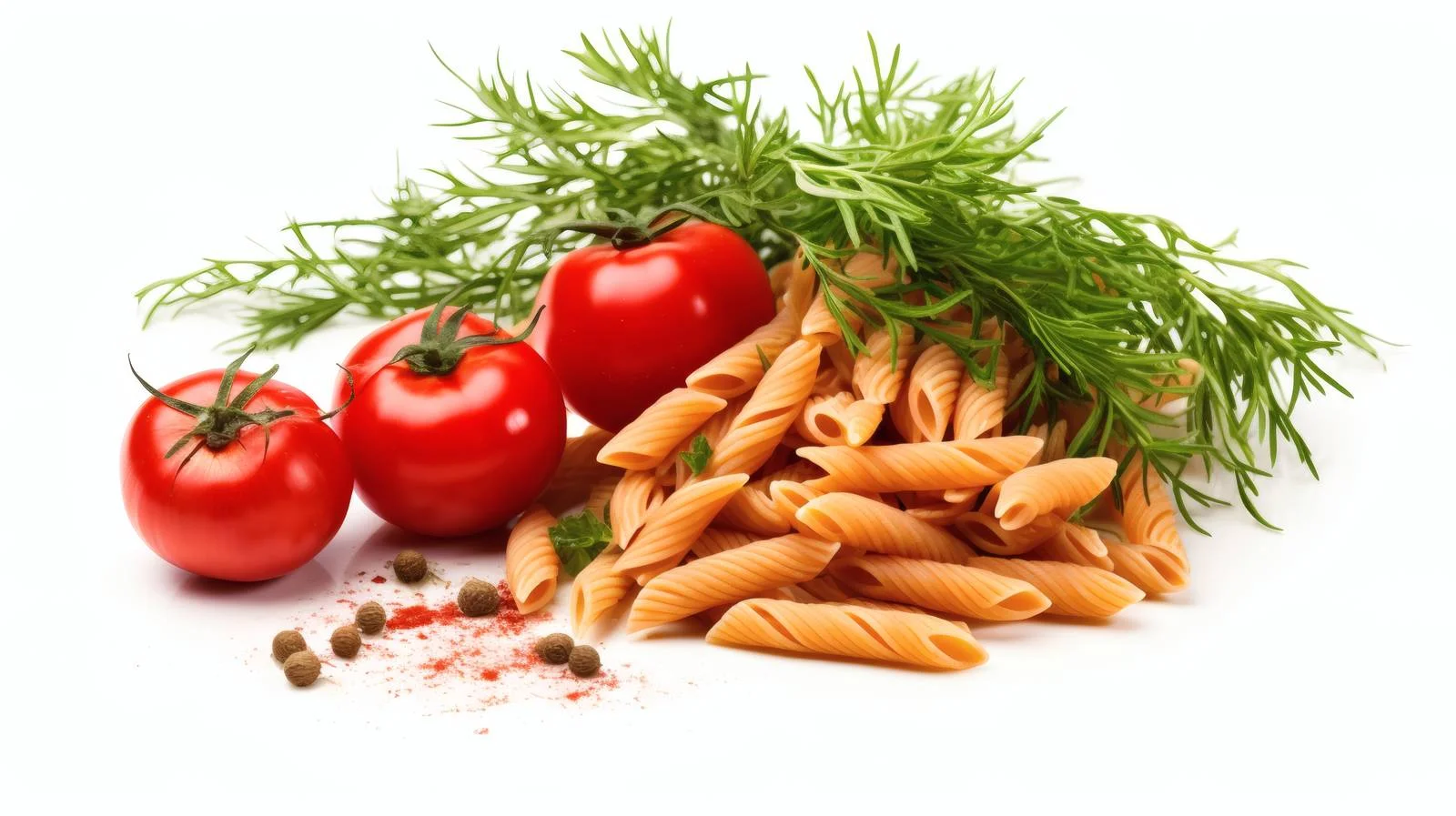 Fresh Uncooked Pasta with Tomatoes and Herbs — free download from Dotvec