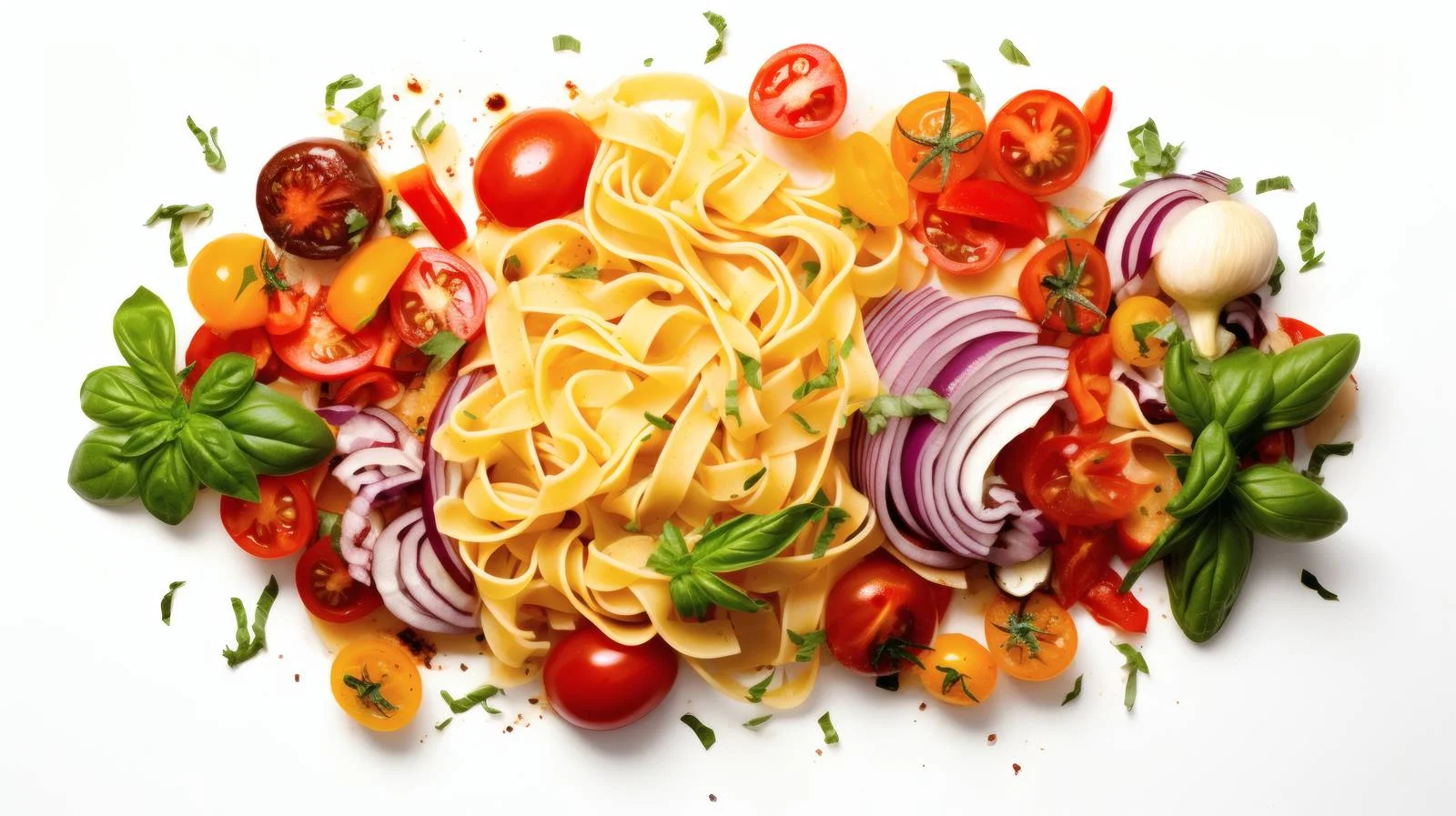 Fresh Pasta and Vegetables Cooking Prep — free download from Dotvec
