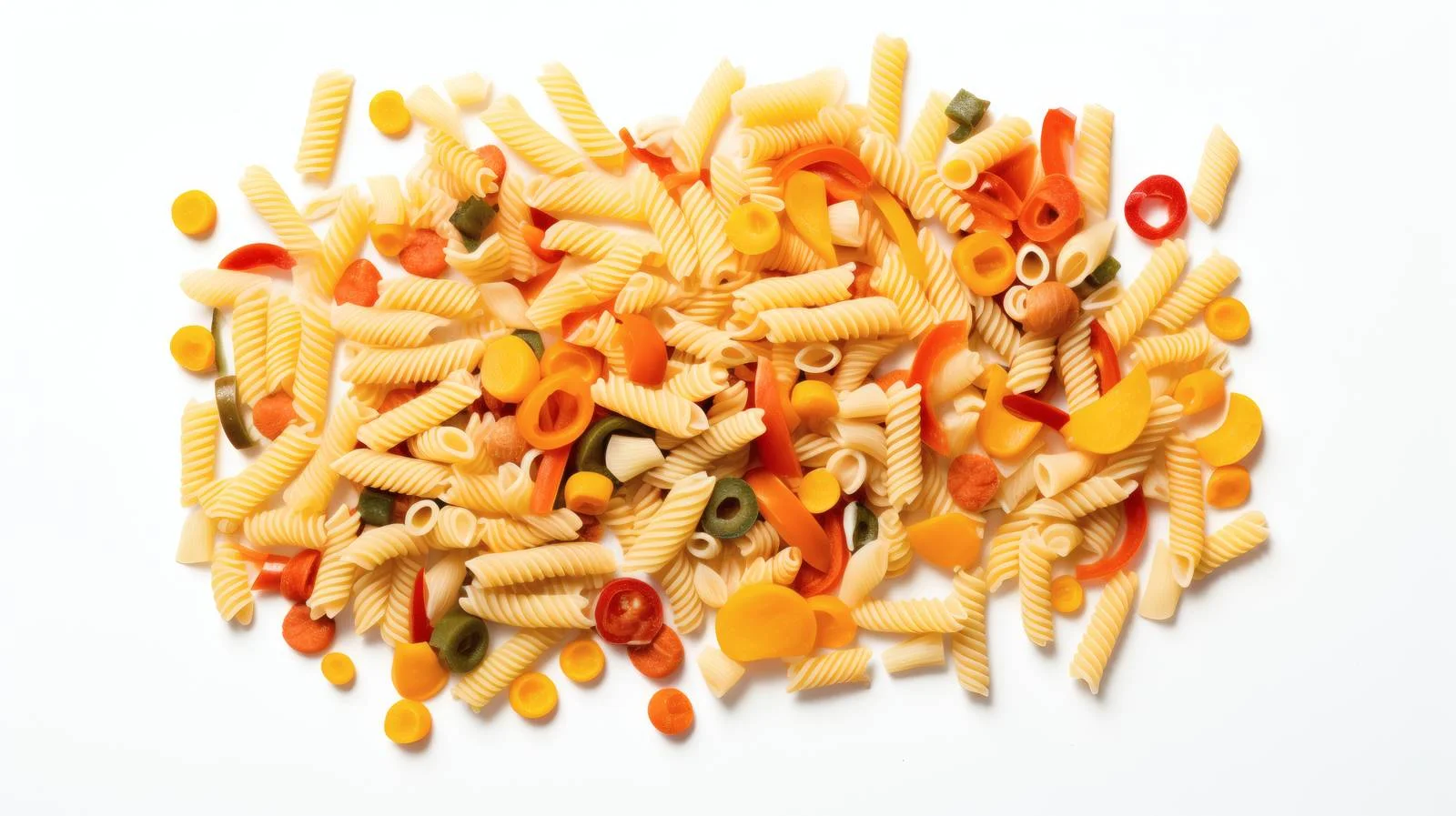 Vibrant Vegetable Pasta Preparation Setting Isolated — free download from Dotvec