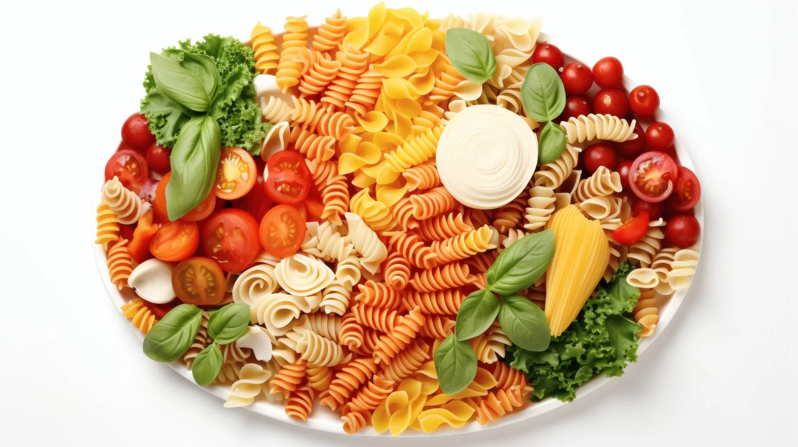 Fresh Vegetable Pasta Preparation Background Isolated — free download from Dotvec