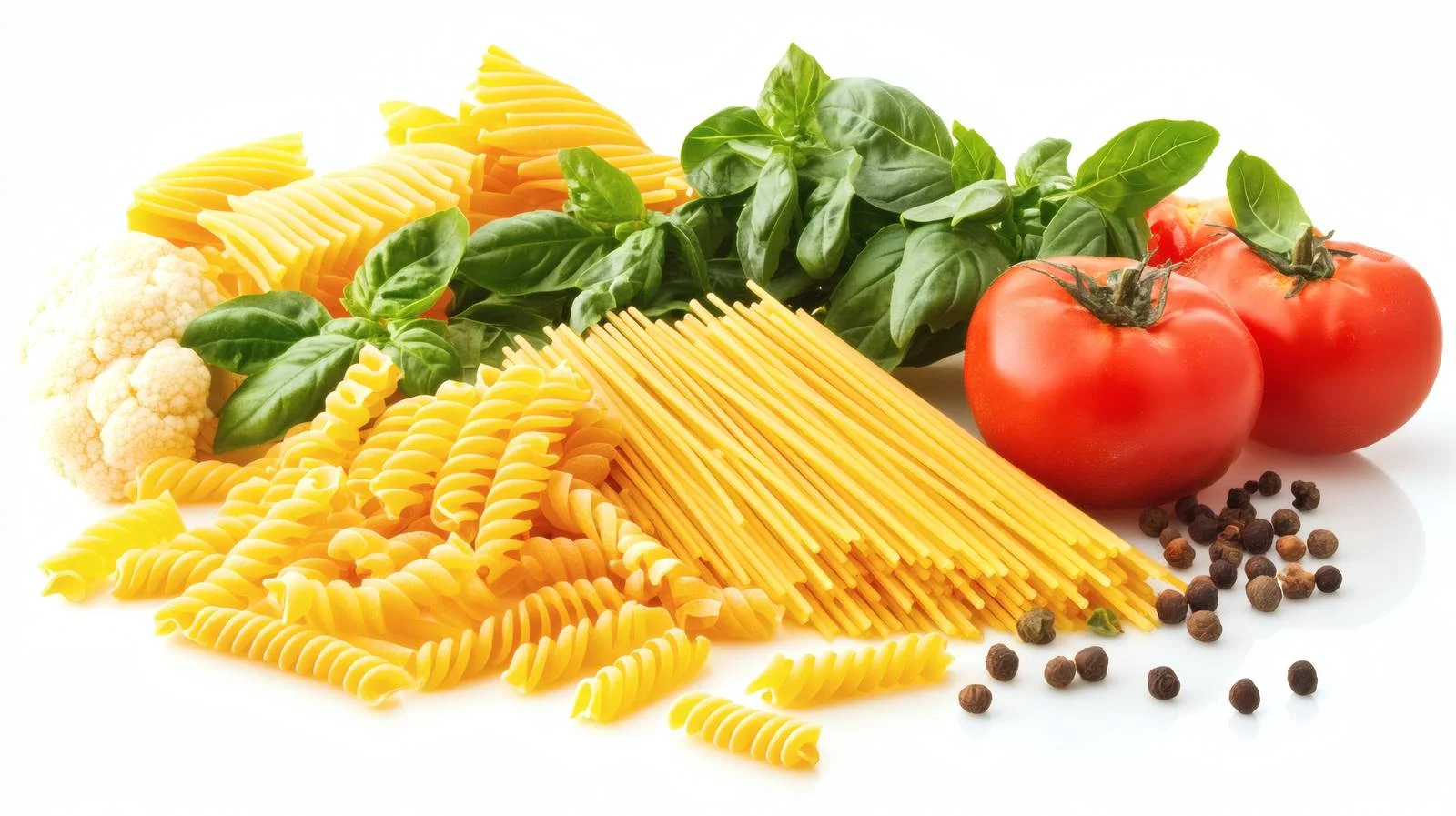 Fresh Pasta and Vegetables Cooking Background — free download from Dotvec