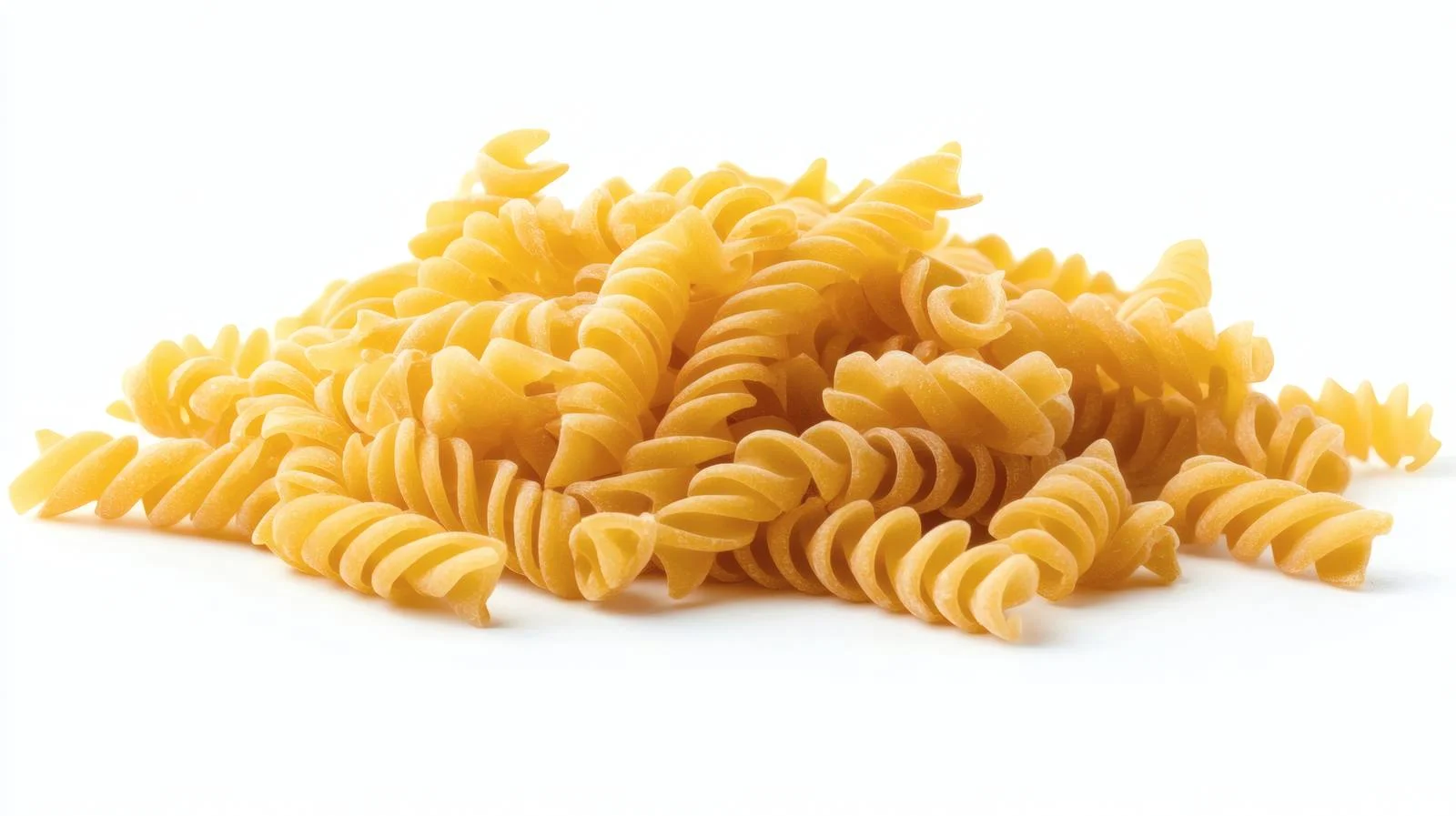 Raw Fusilli Pasta on White Background — free download from Dotvec