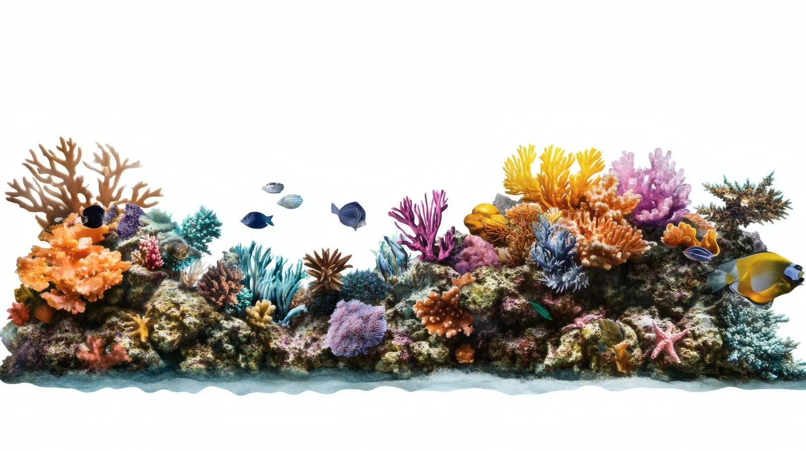 Marine Life in White Isolation — free download from Dotvec