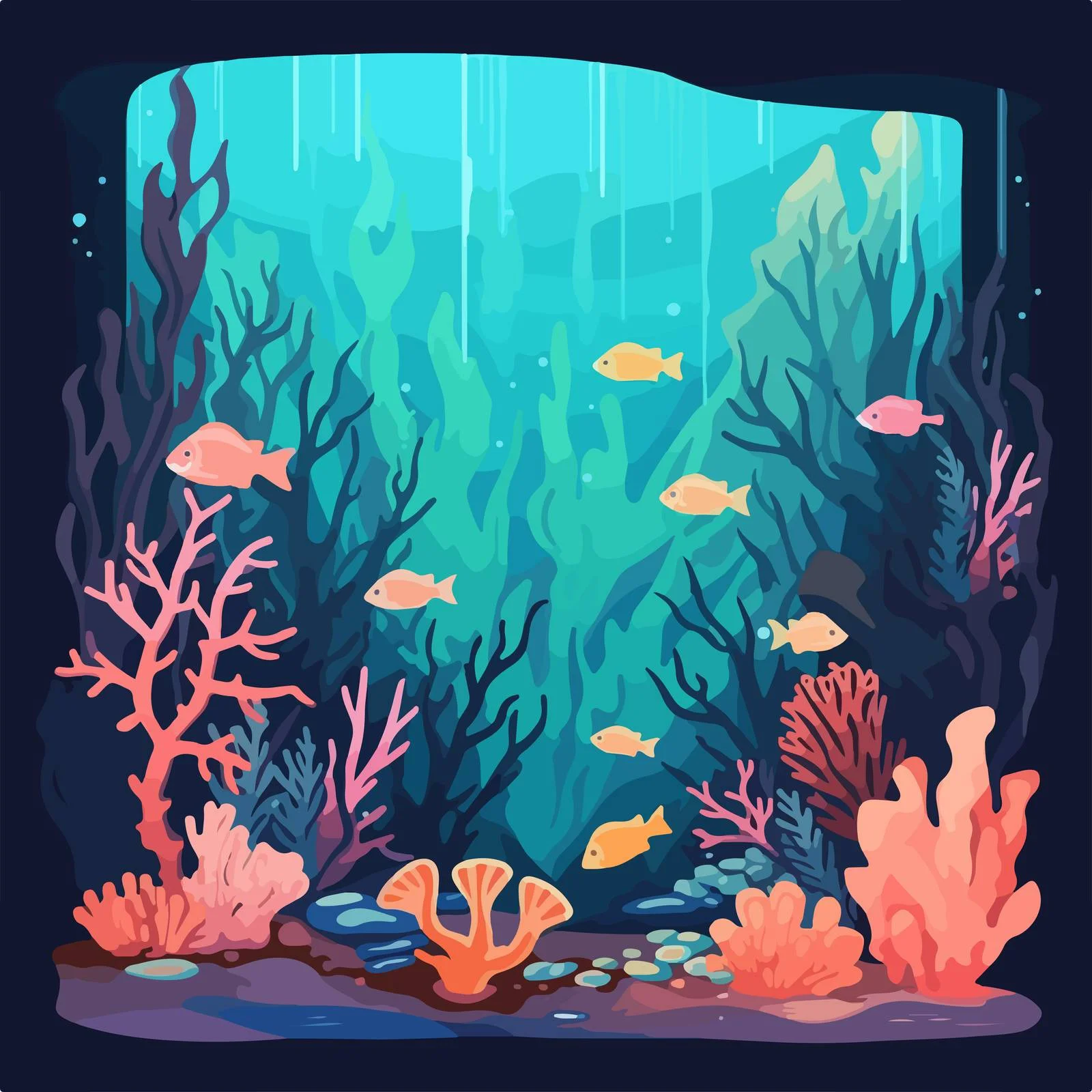 Exploring Exotic Marine Life at Ocean Bottom — free download from Dotvec