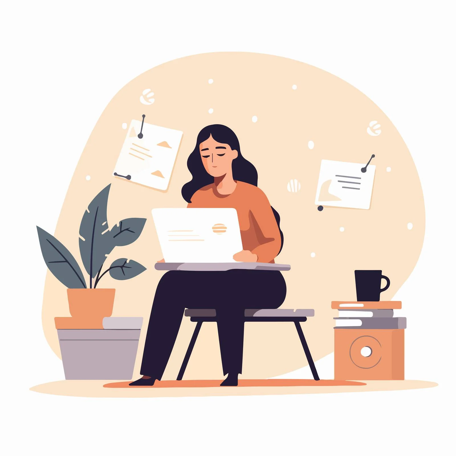 Disheartened Woman Rejected by Potential Employer — free download from Dotvec