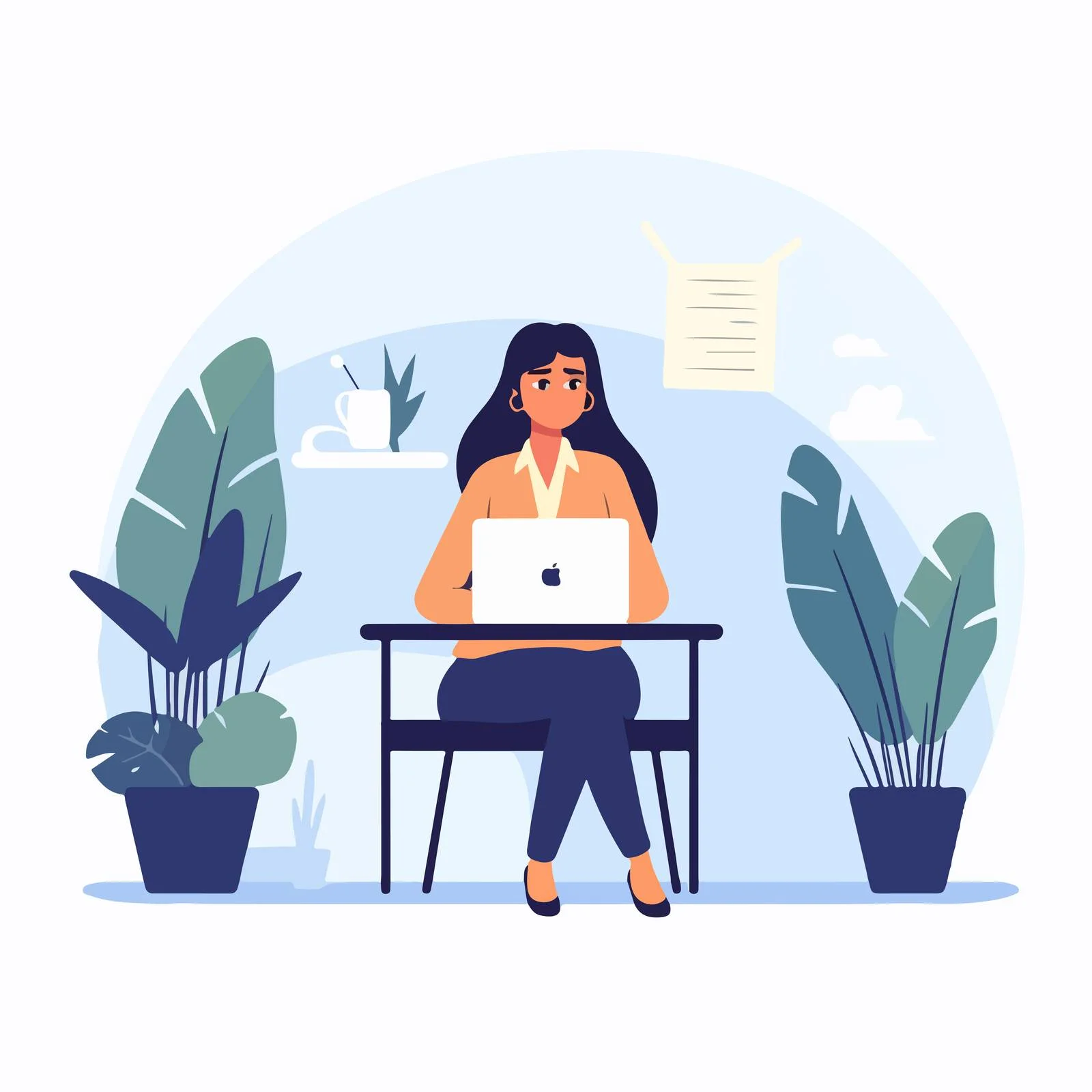 Disheartened female job applicant rejected by employer — free download from Dotvec