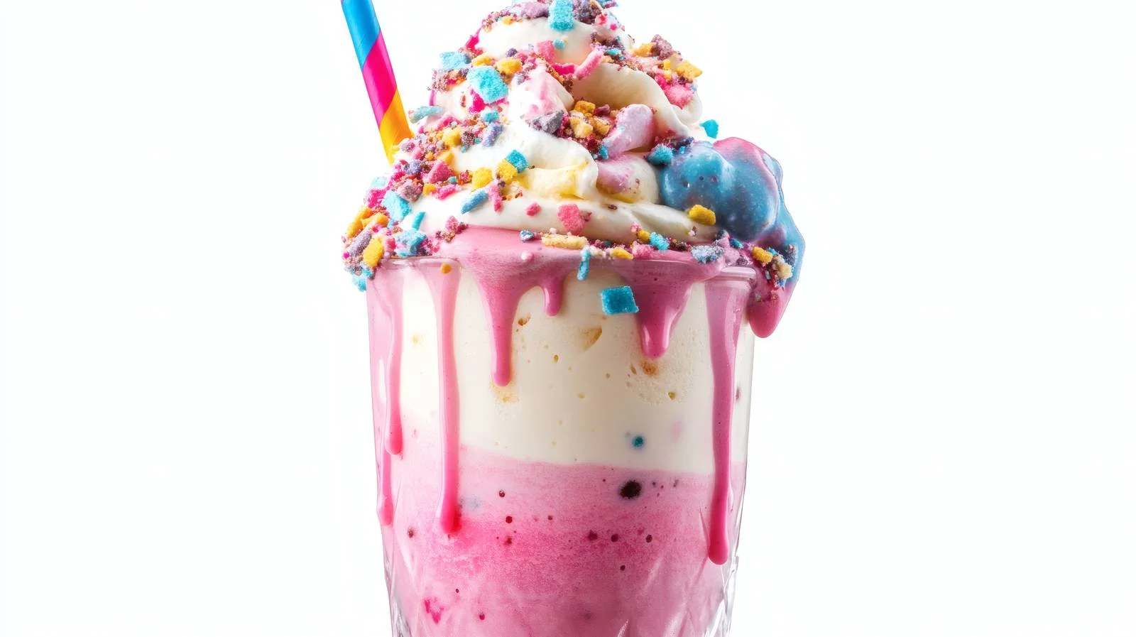 Whimsical Unicorn Milkshake on White Background — free download from Dotvec