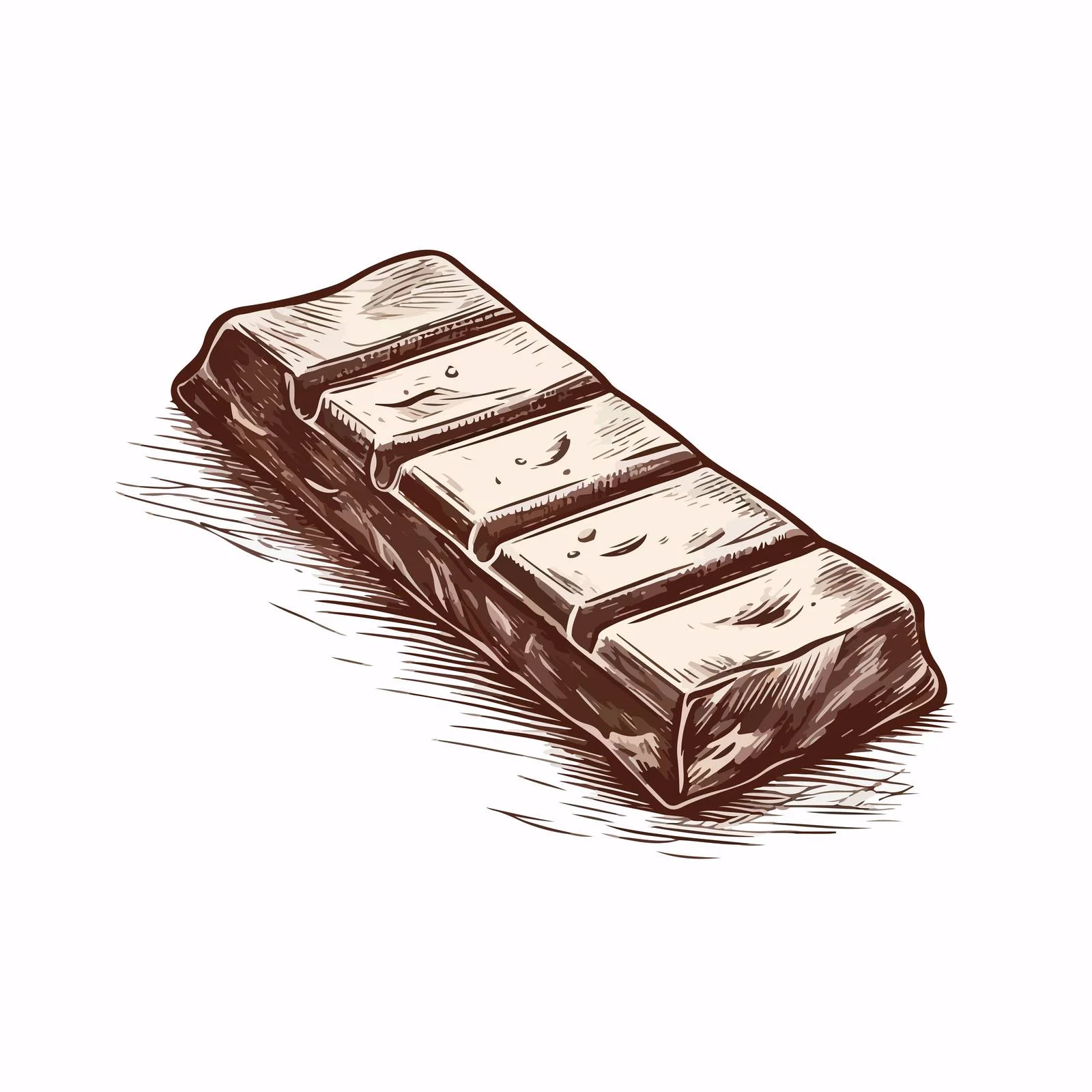 Hand-Drawn Chocolate Bar Vector Illustration — free download from Dotvec