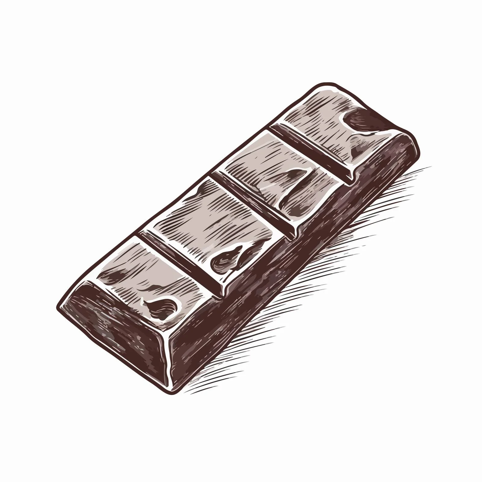 Hand-Drawn Chocolate Bar Vector Illustration — free download from Dotvec