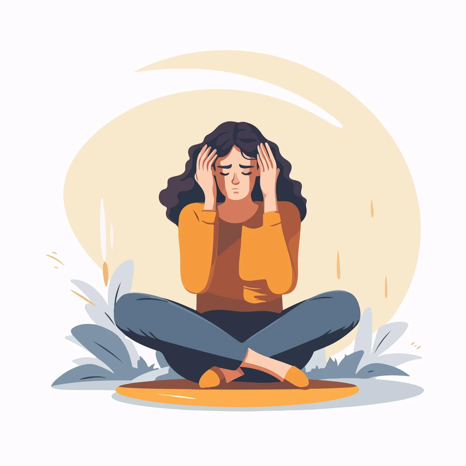 Woman Expressing Regret and Despair — free download from Dotvec