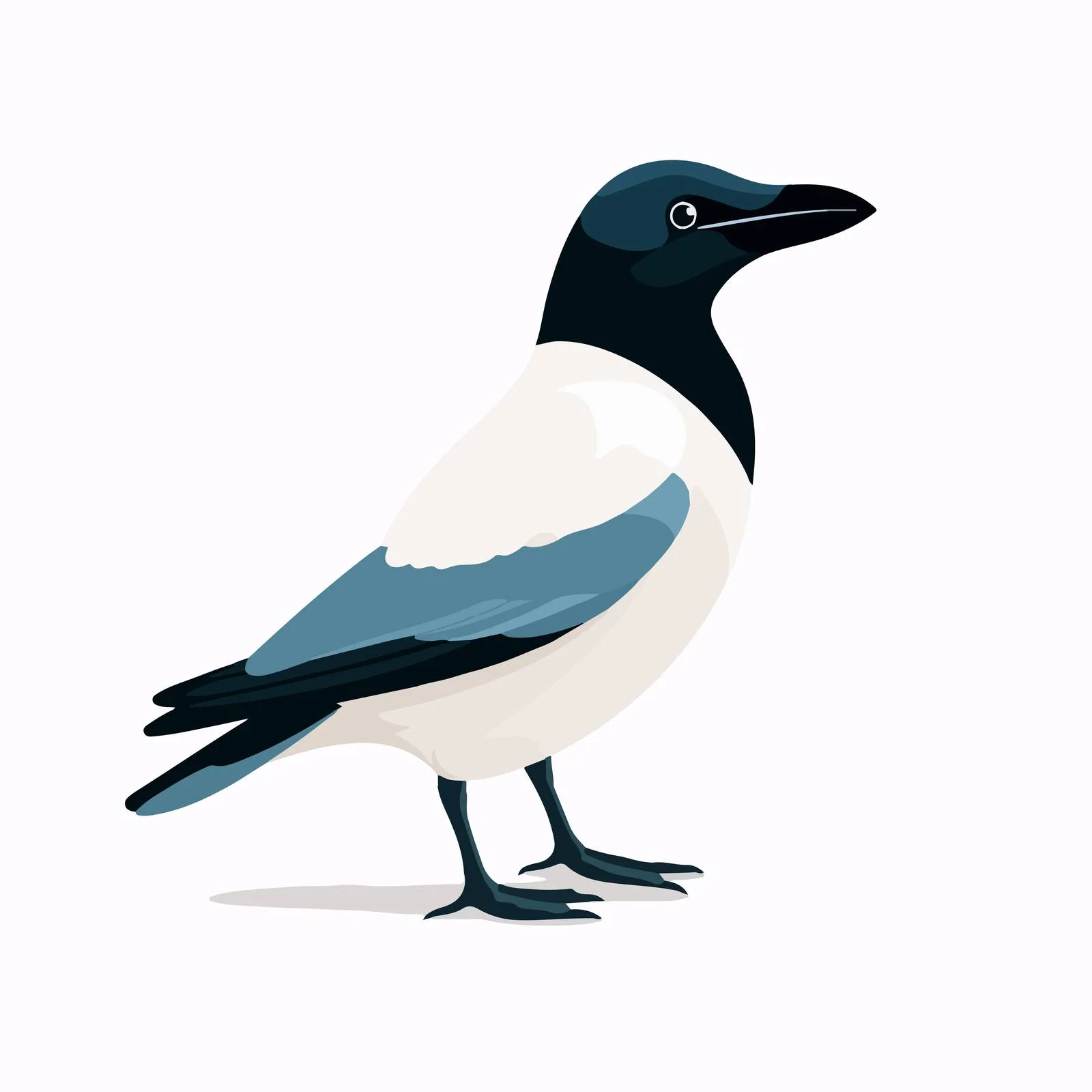 Adorable Minimalist Polar Bird Vector Design — free download from Dotvec
