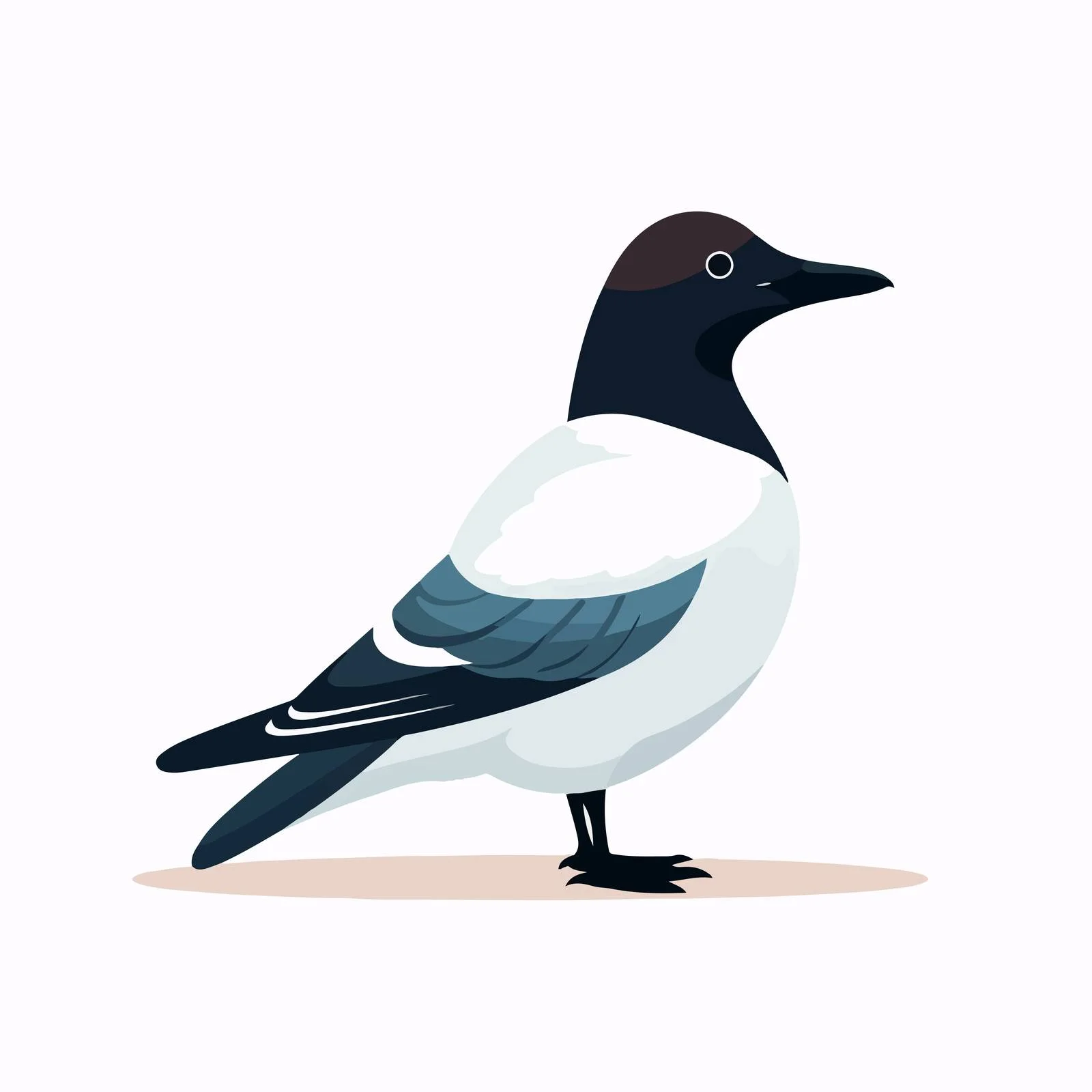 Charming Flat Vector of Cute Polar Bird — free download from Dotvec
