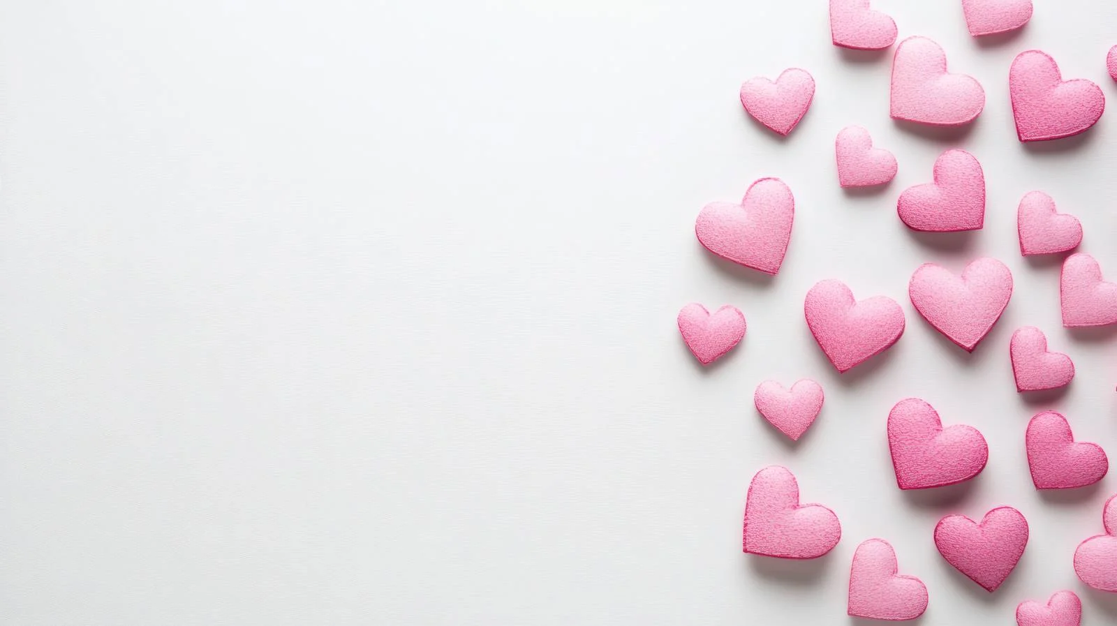 Romantic Valentine's Hearts Isolated Background Design — free download from Dotvec