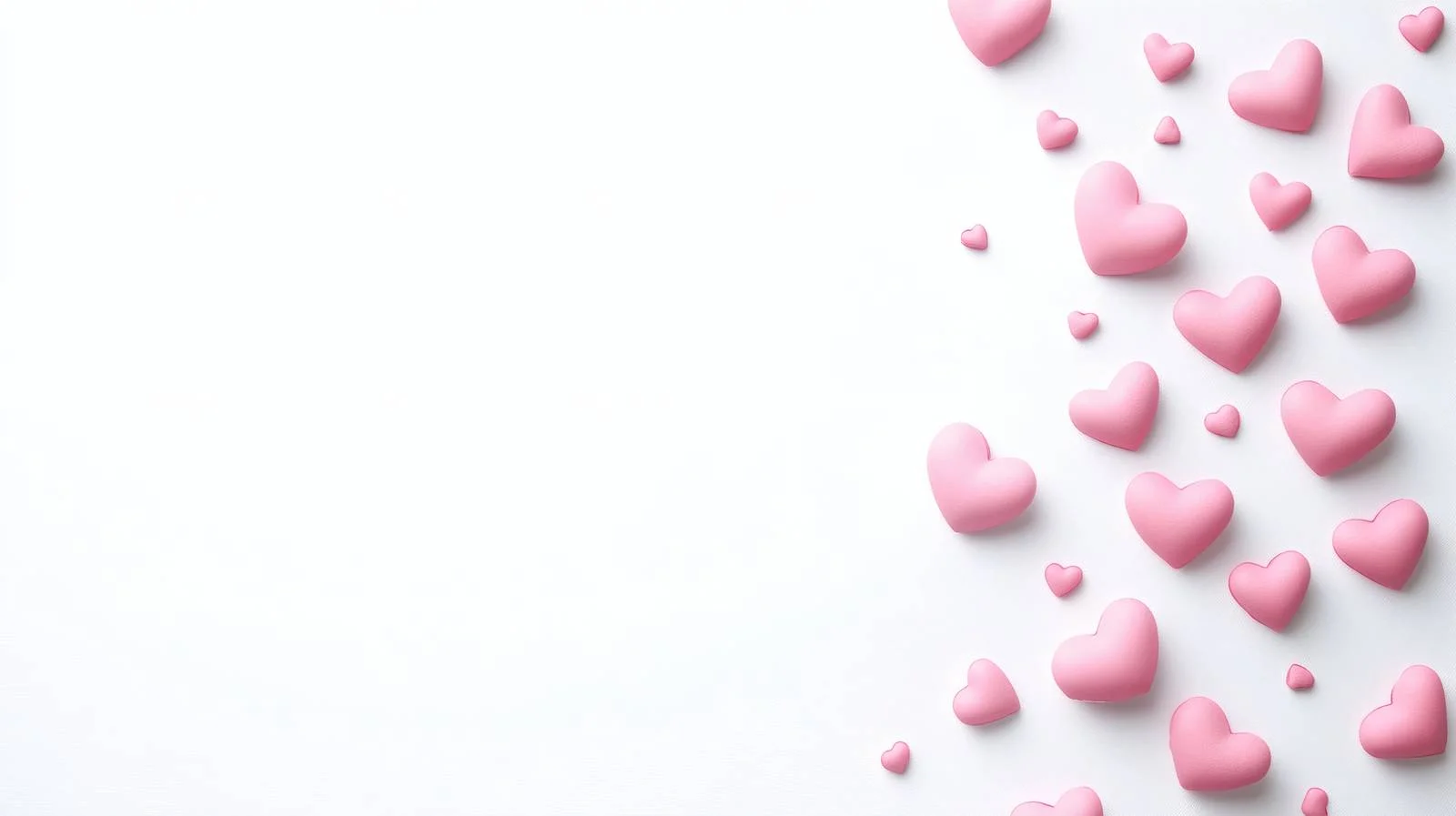 Romantic Pink Hearts Valentines Day Isolation — free download from Dotvec