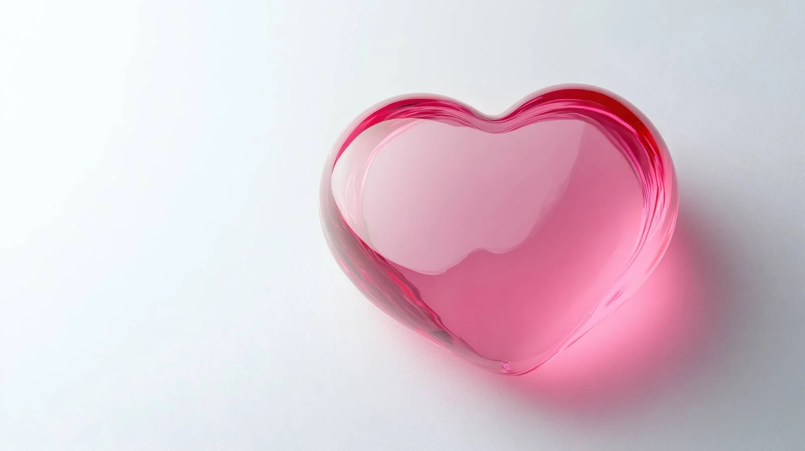 Romantic Pink Heart on White Background — free download from Dotvec