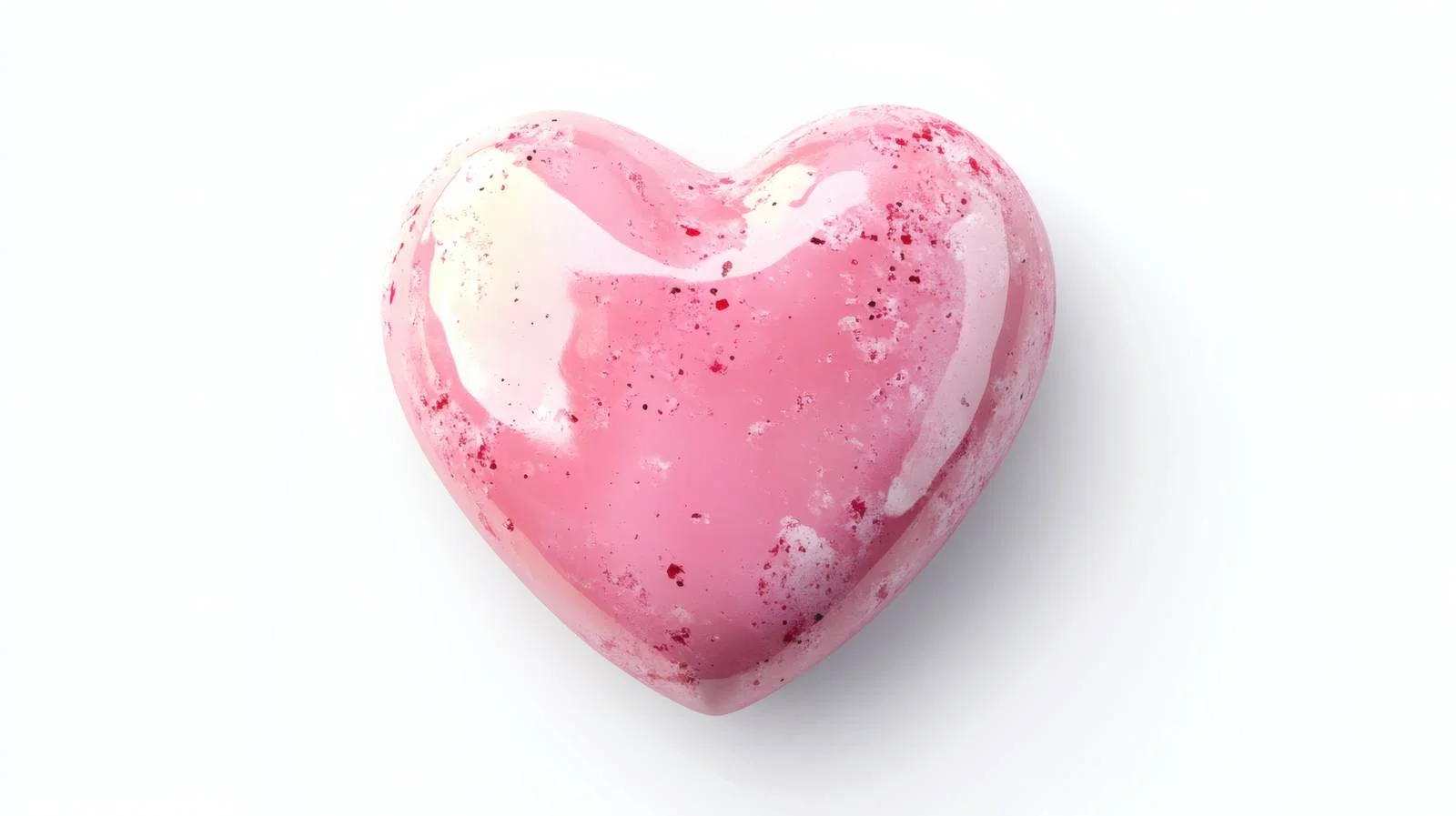 Romantic Pink Heart on White — free download from Dotvec