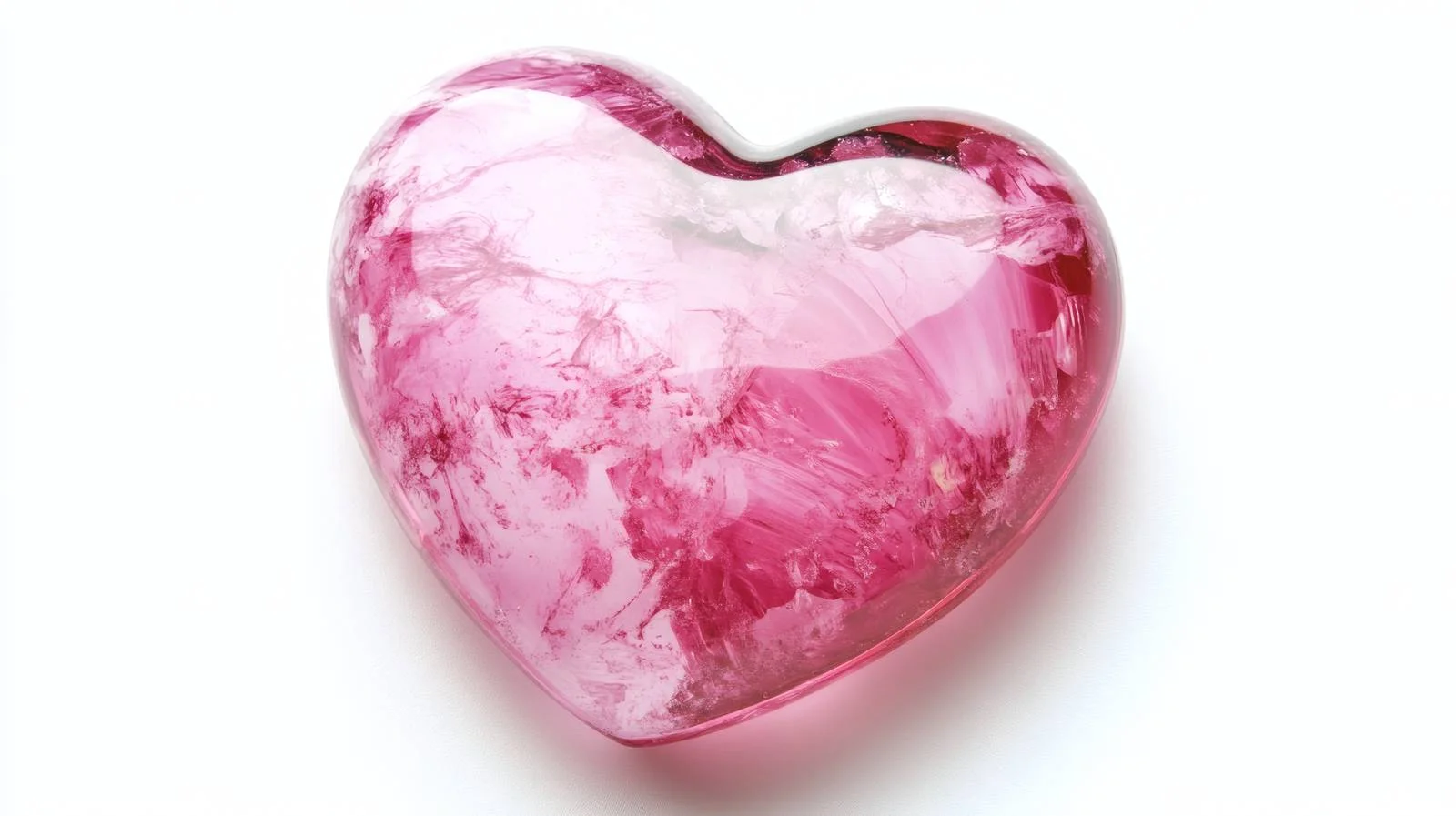 Romantic Pink Heart on White Background — free download from Dotvec