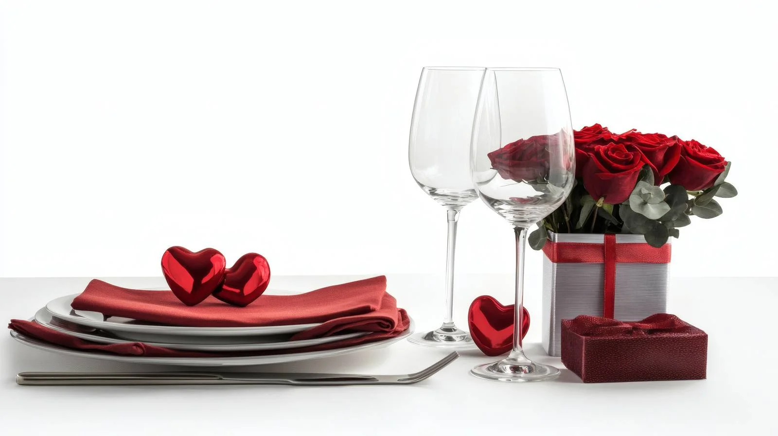 Elegant Valentine's Day Dining Arrangement — free download from Dotvec