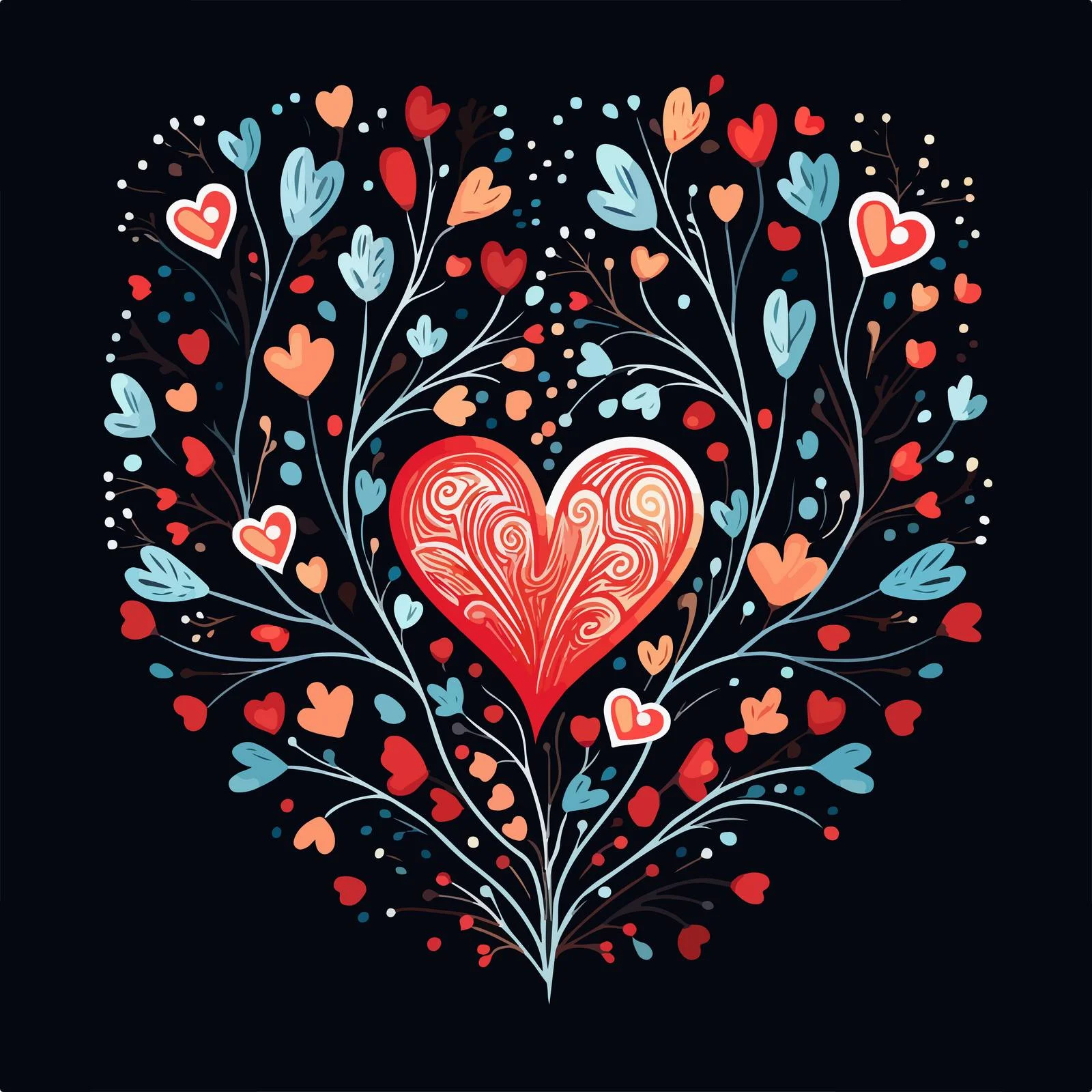 Elegant Valentine's Day Celebration Invitation — free download from Dotvec