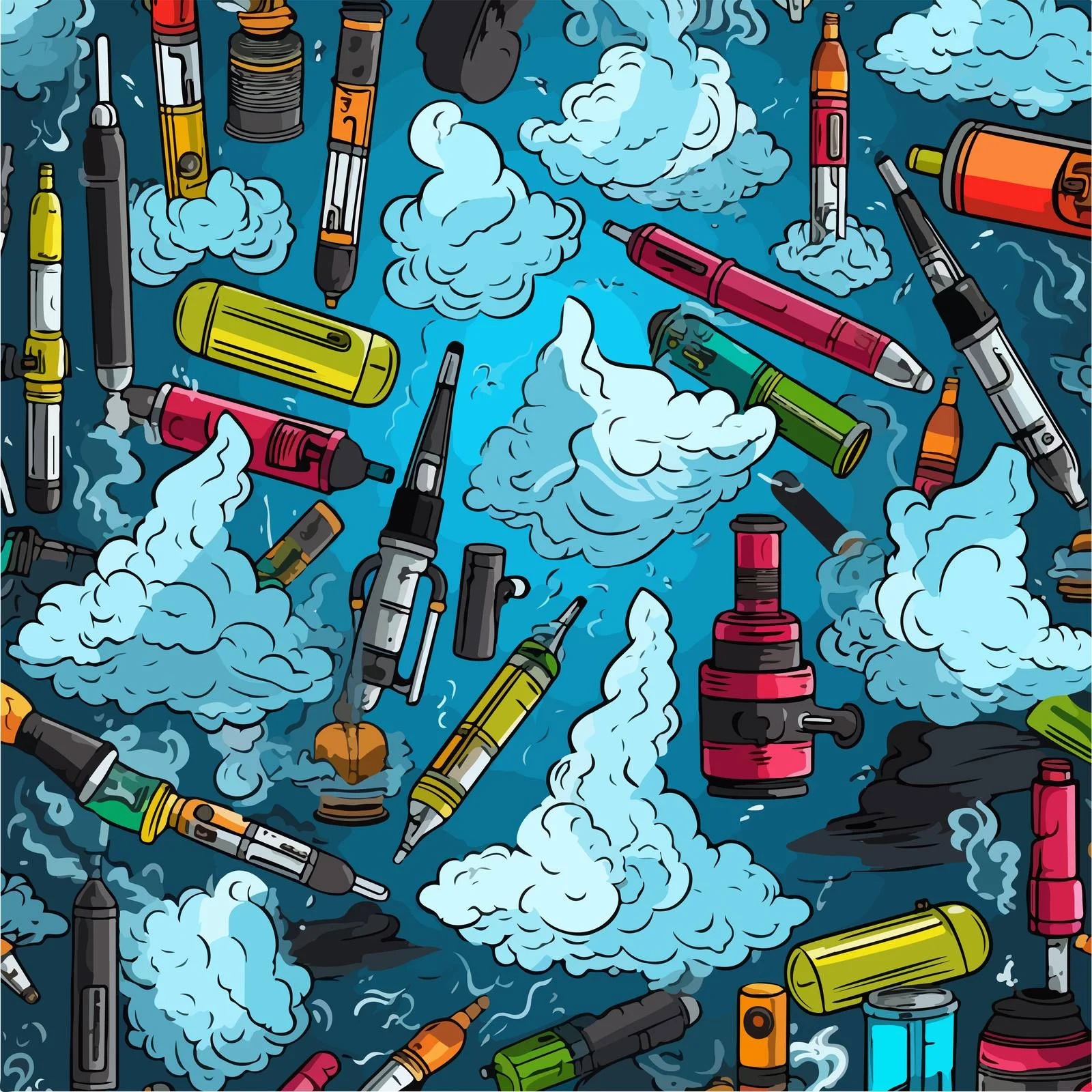 E-cigarette Seamless Pattern Background Design – free cigarettes image from Dotvec