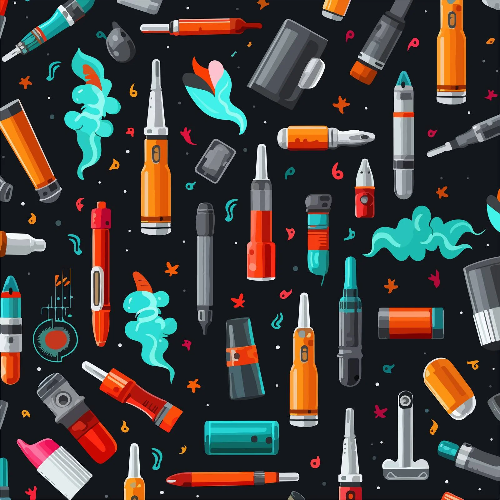 E-cigarette Background Seamless Pattern Design — free download from Dotvec