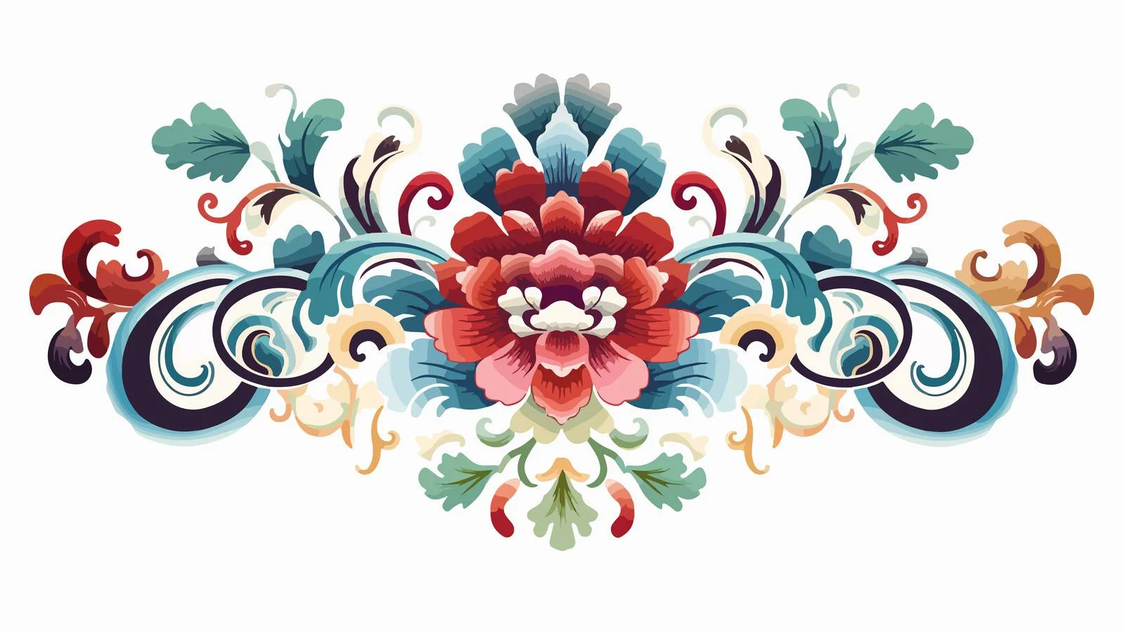 Asian Ornament Vector Illustration — free download from Dotvec