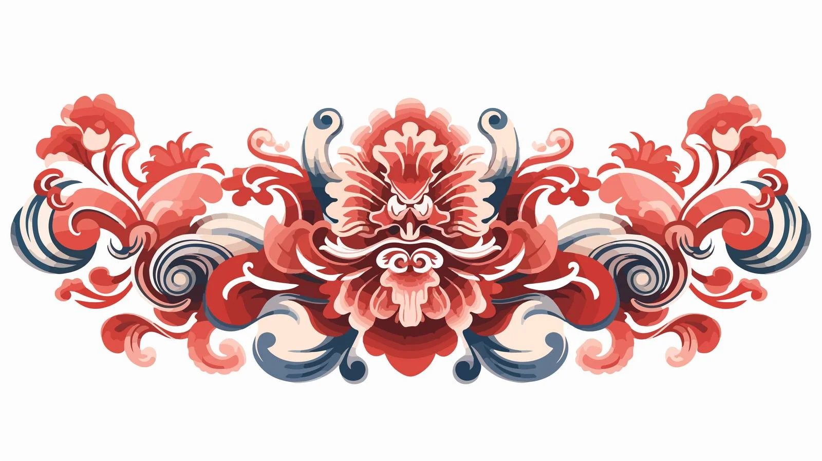 Asian Style Cartoon Vector Ornament — free download from Dotvec
