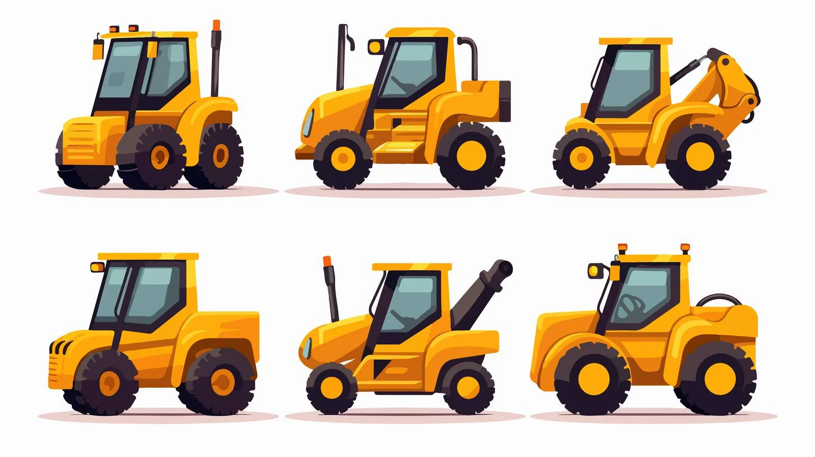 Construction Vehicles at Work Site — free download from Dotvec
