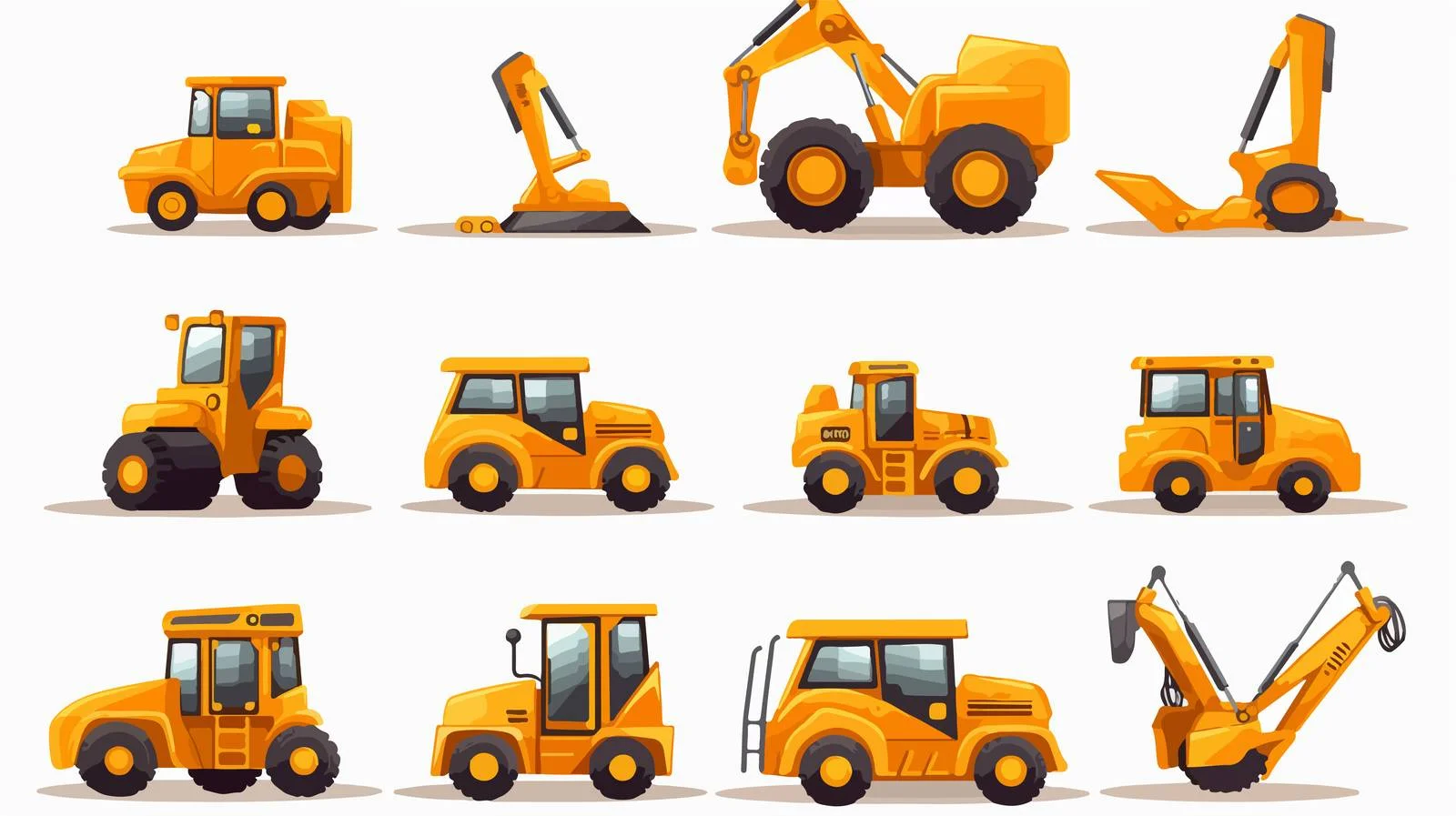 Construction Machinery at Automobile Building Site — free download from Dotvec
