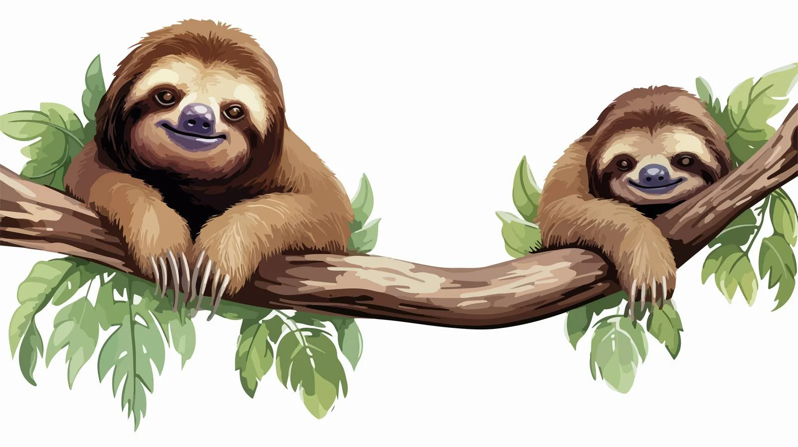 Cute Sloth Relaxing in Hanging Hammock – free slots image from Dotvec