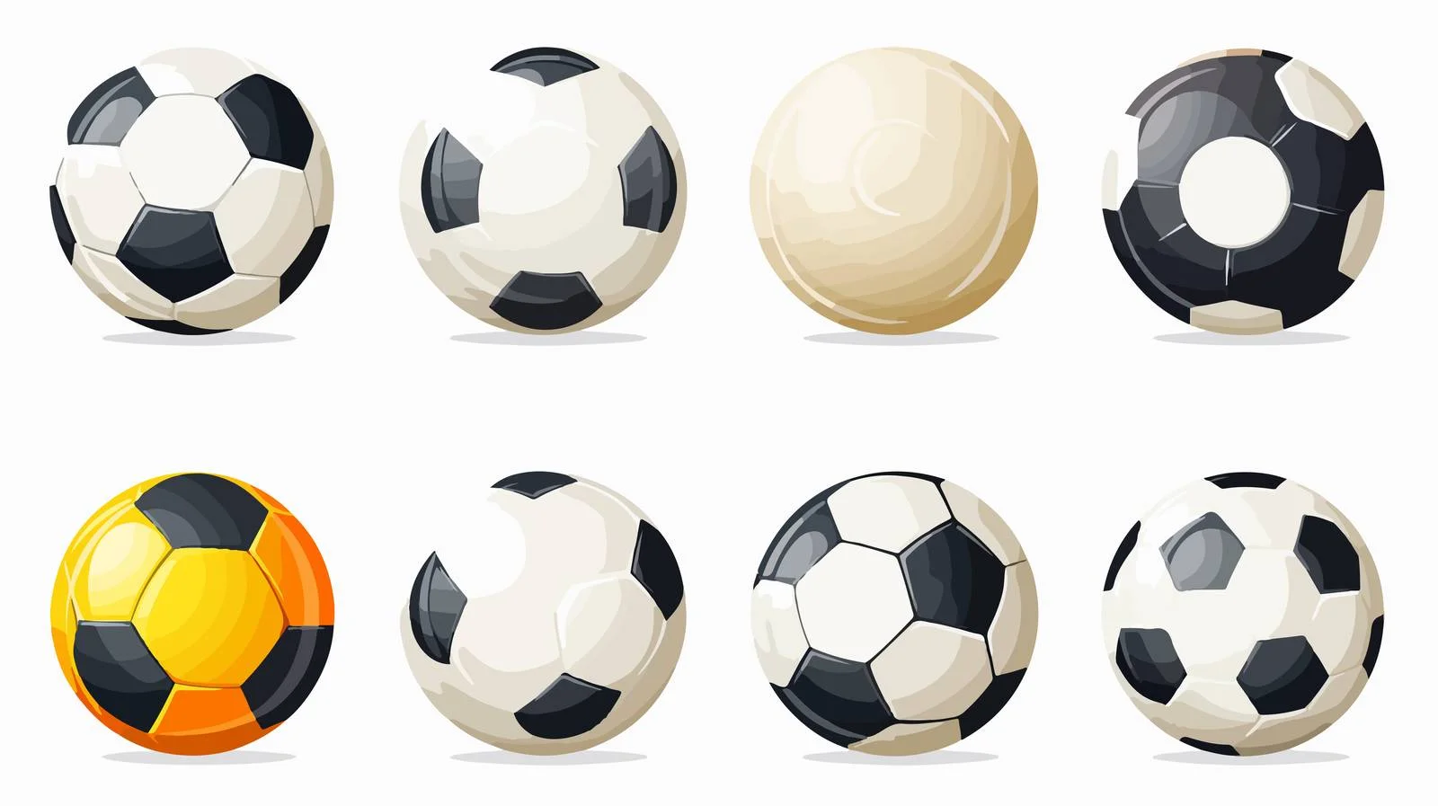 Soccer Balls Collection — free download from Dotvec