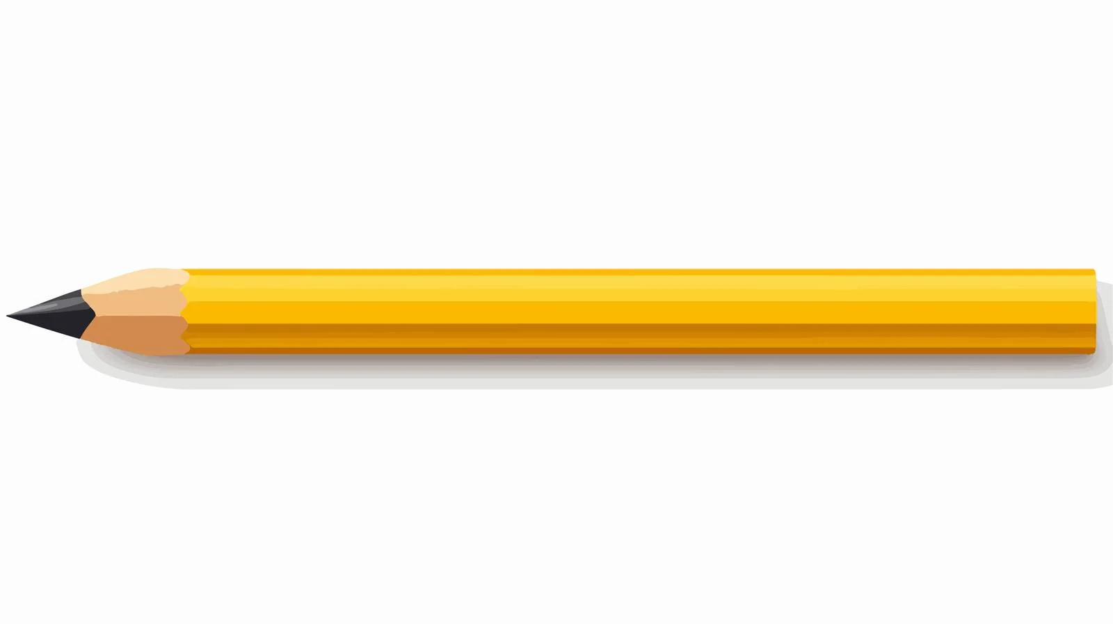 Yellow Wooden Pencil with Eraser — free download from Dotvec