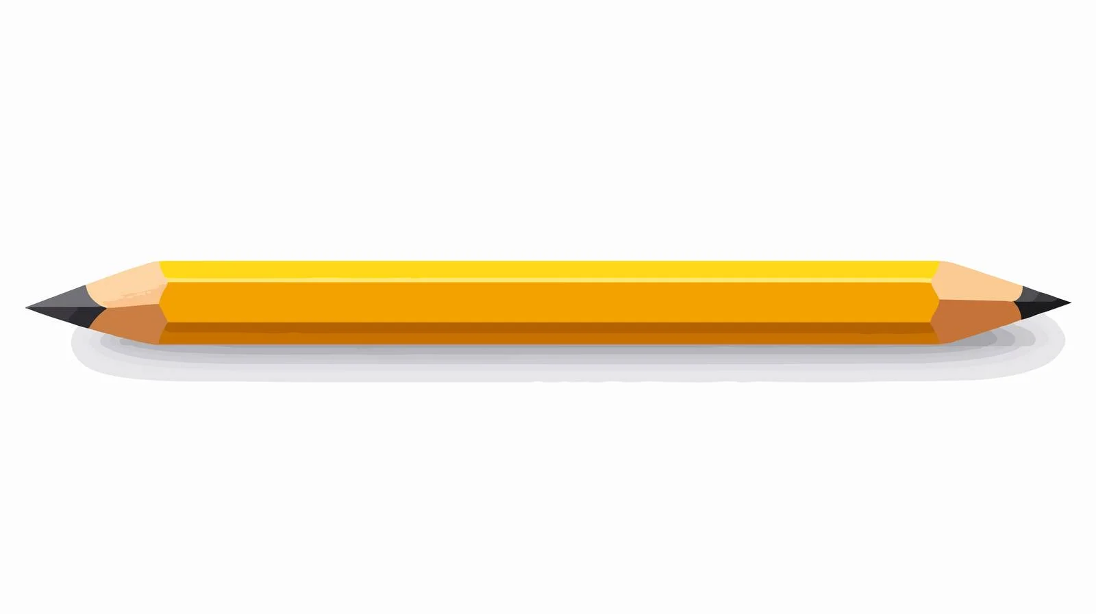 Yellow Wooden Pencil with Eraser — free download from Dotvec