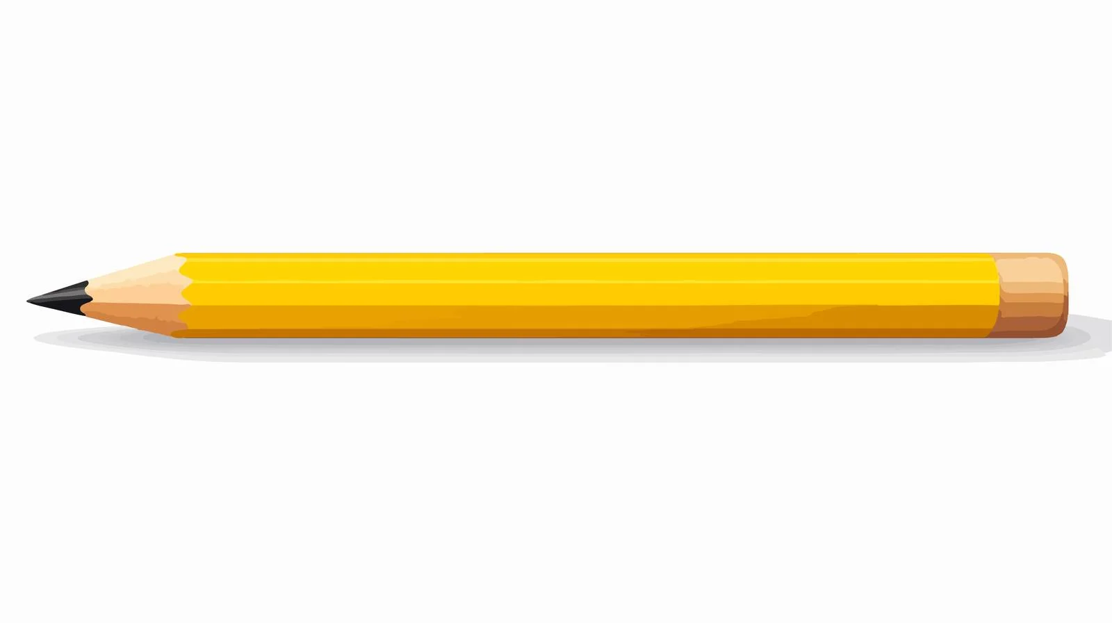 Yellow Wooden Pencil Eraser Back View — free download from Dotvec