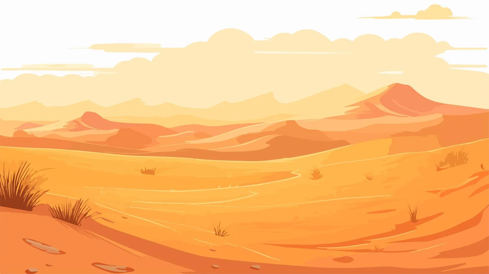 Surreal Desert Morning Art — free download from Dotvec
