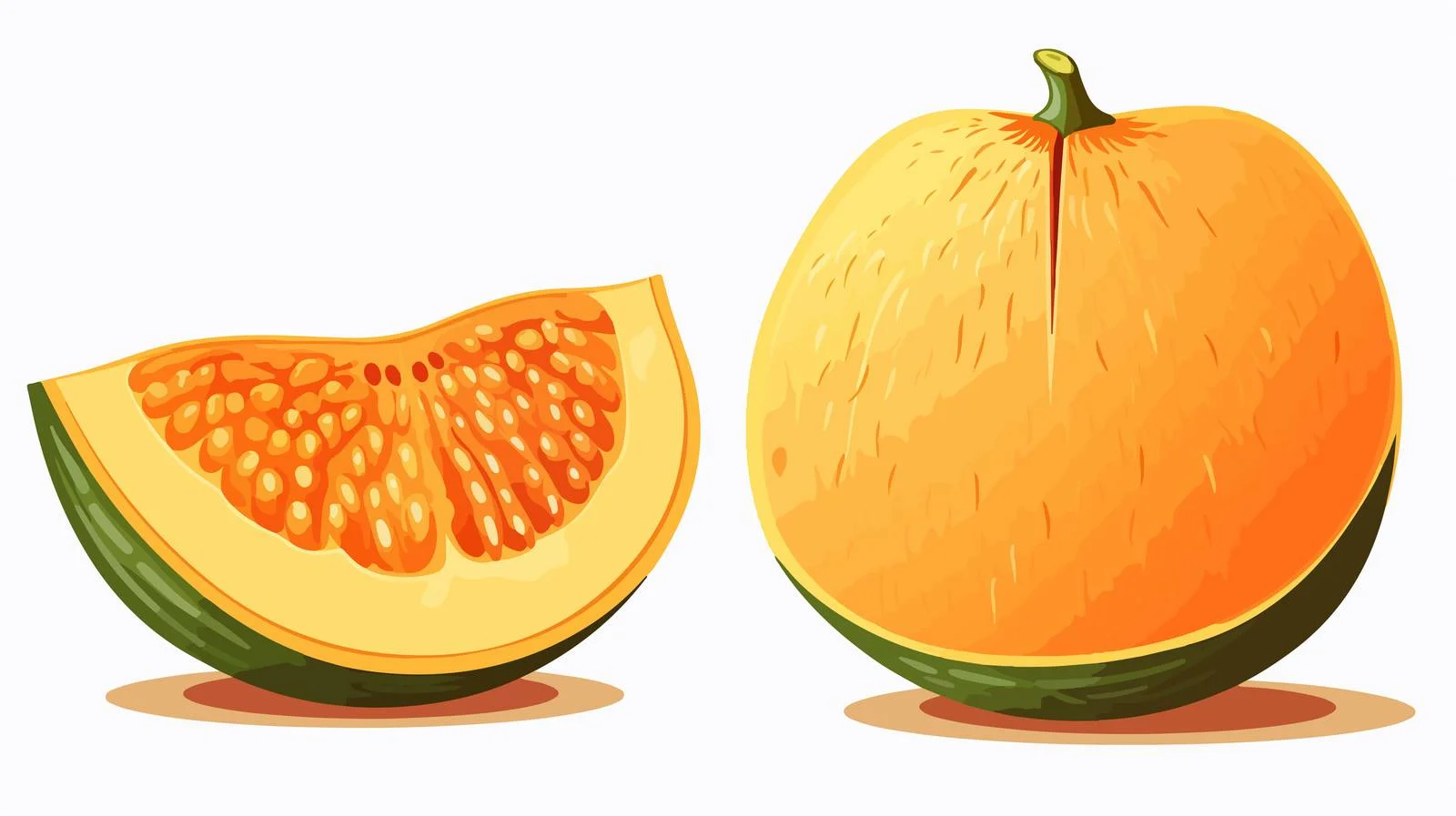 Fresh Cantaloupe Slices — free download from Dotvec