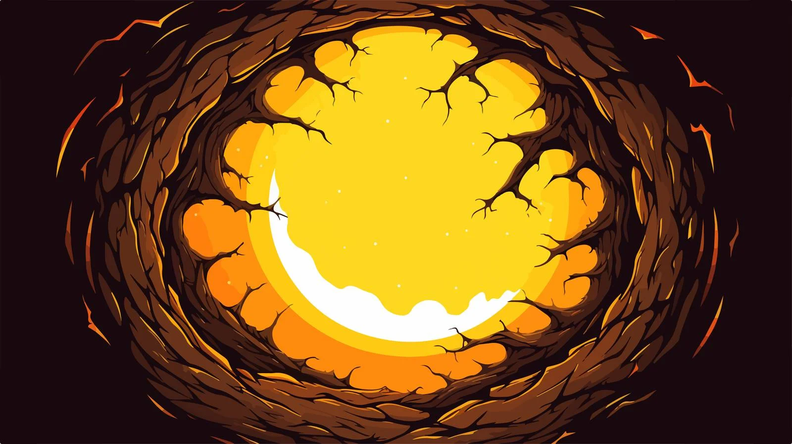 Vibrant Moon Scene Illustration — free download from Dotvec